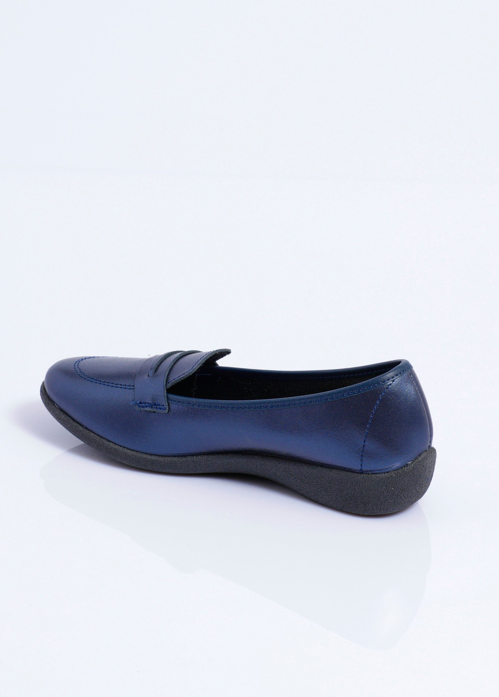 Mocassins compensés souples cuir irrisé