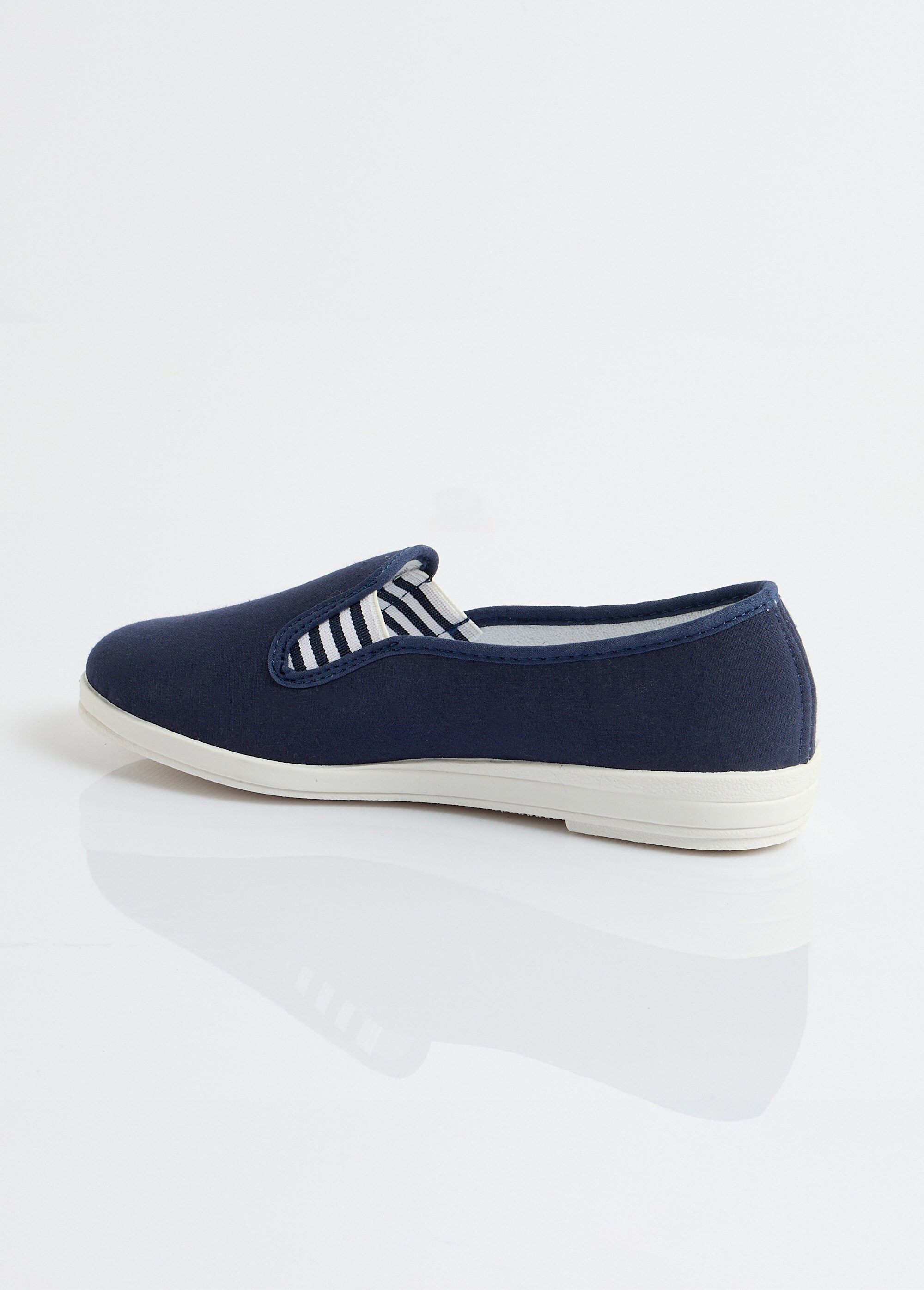 Mocassins toile largeur confort