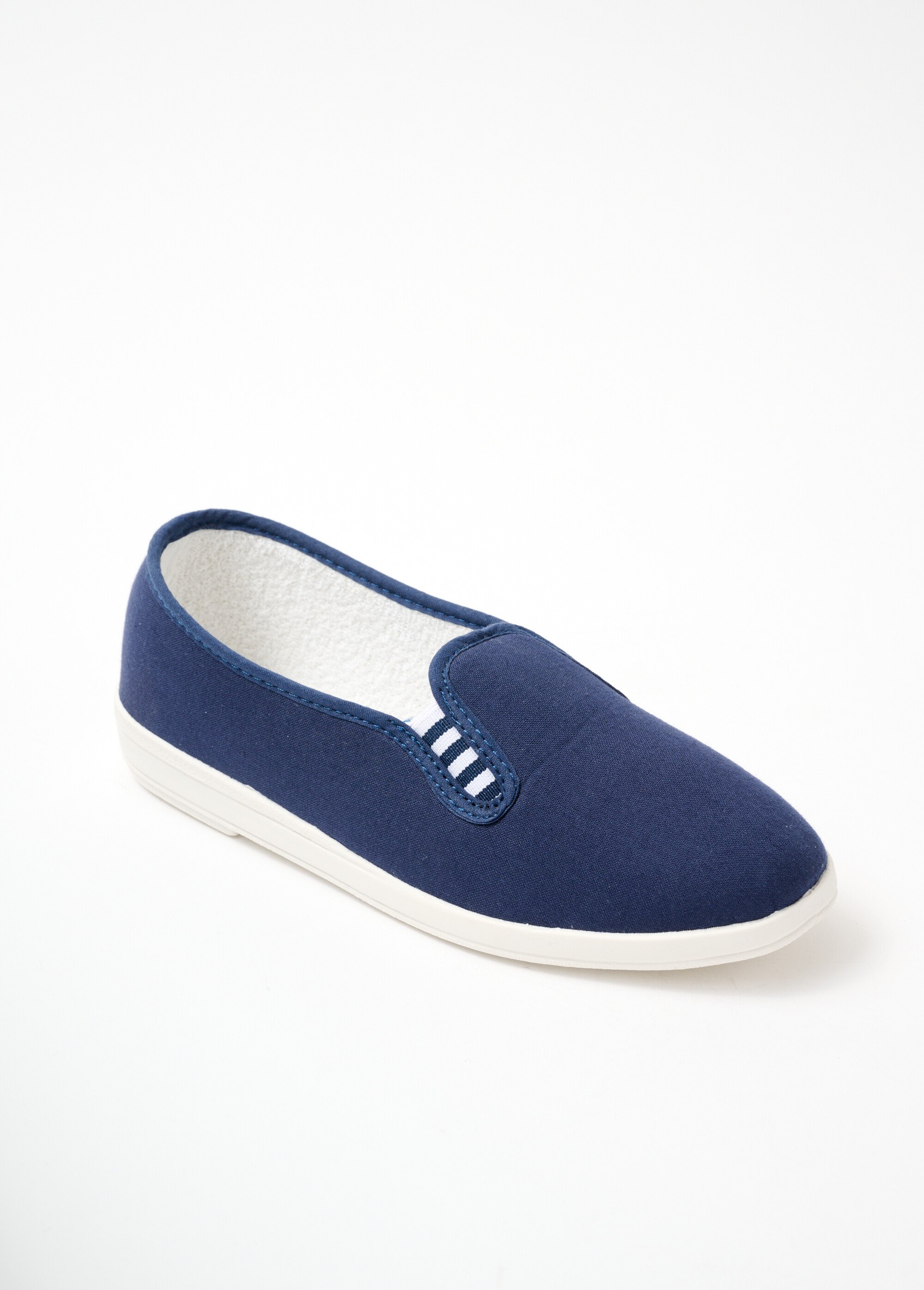 Mocassins toile largeur confort