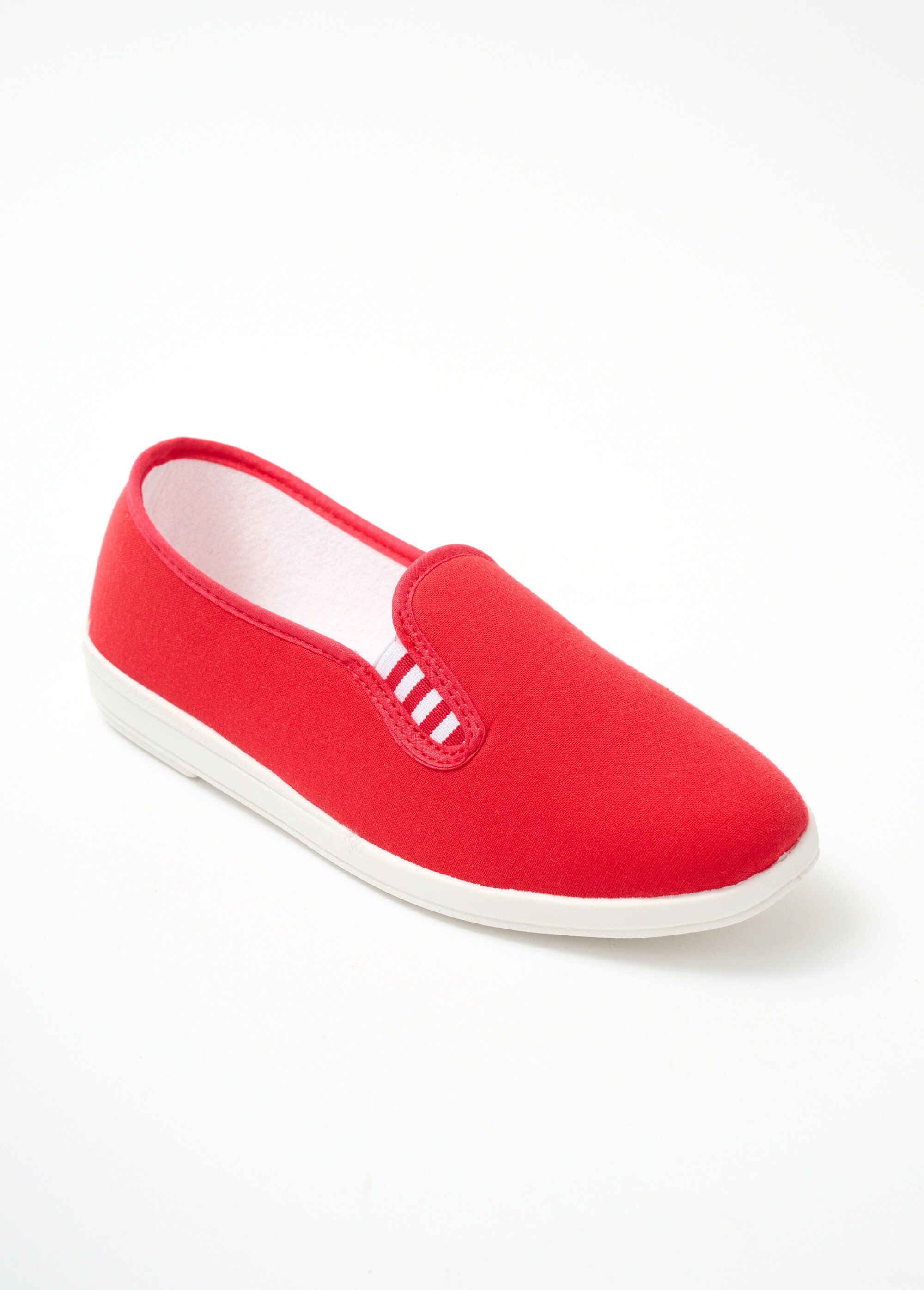 Mocassins toile largeur confort Femme Rouge OLTANIE FA1