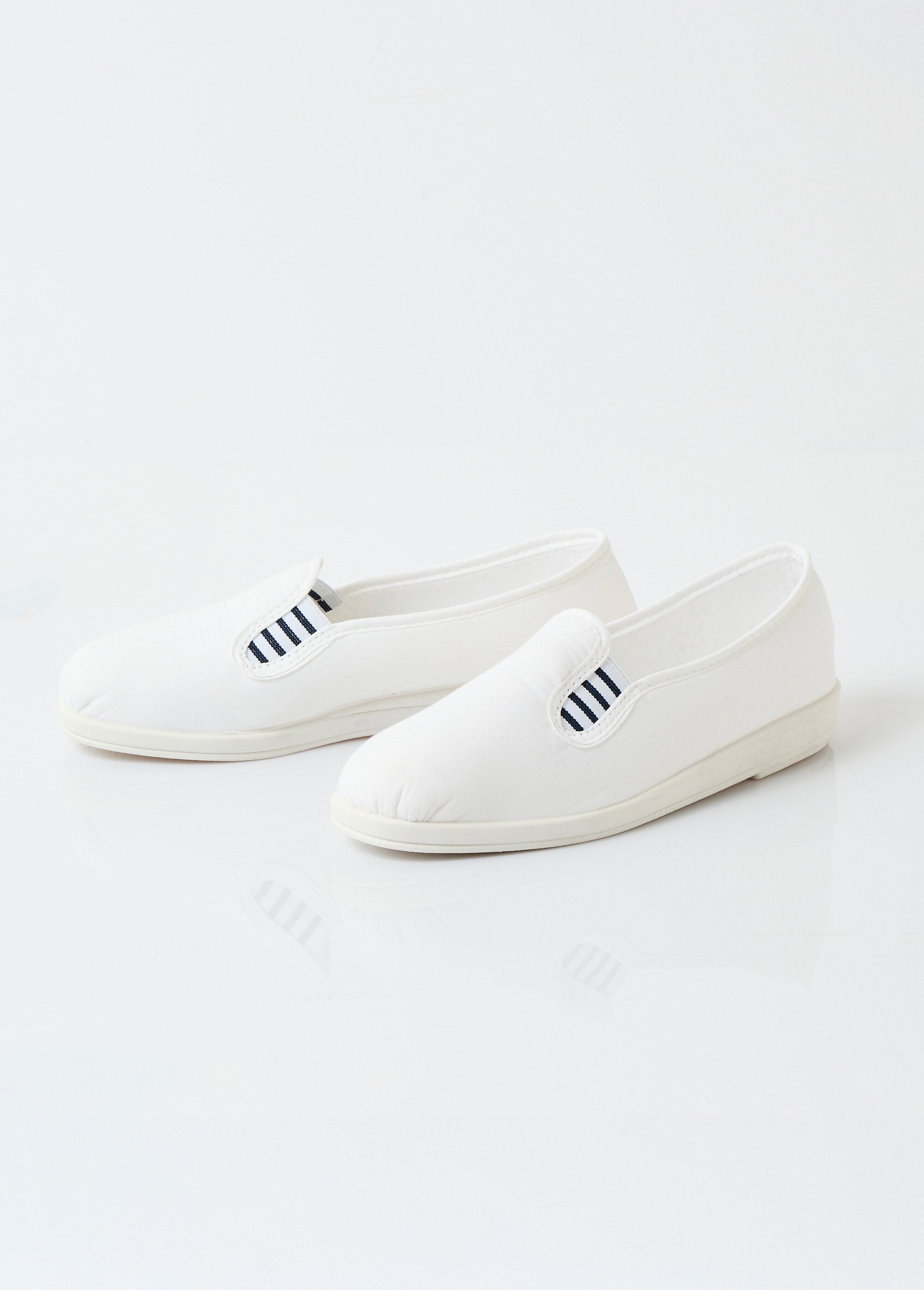 Mocassins toile largeur confort