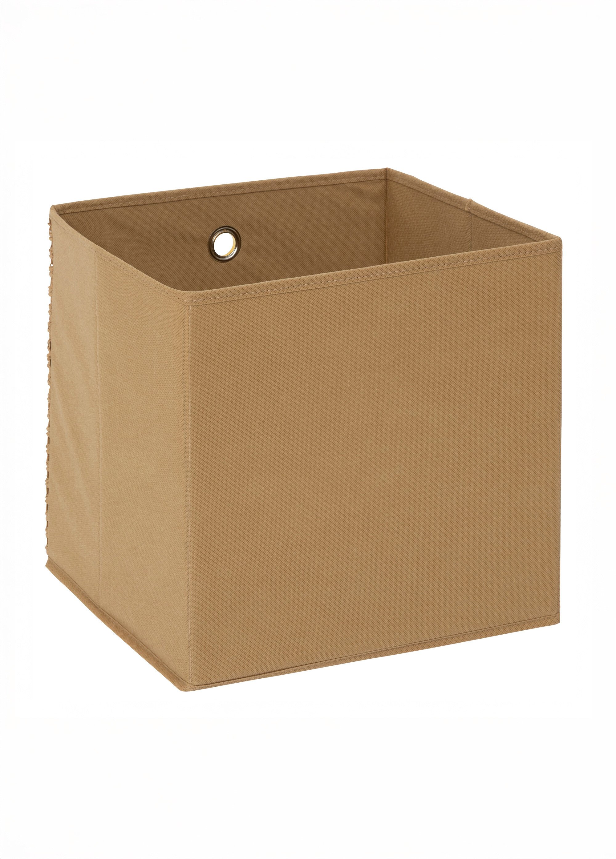 Panier de rangement décor tressé 31x31cm Marron JJA-212792 DO1