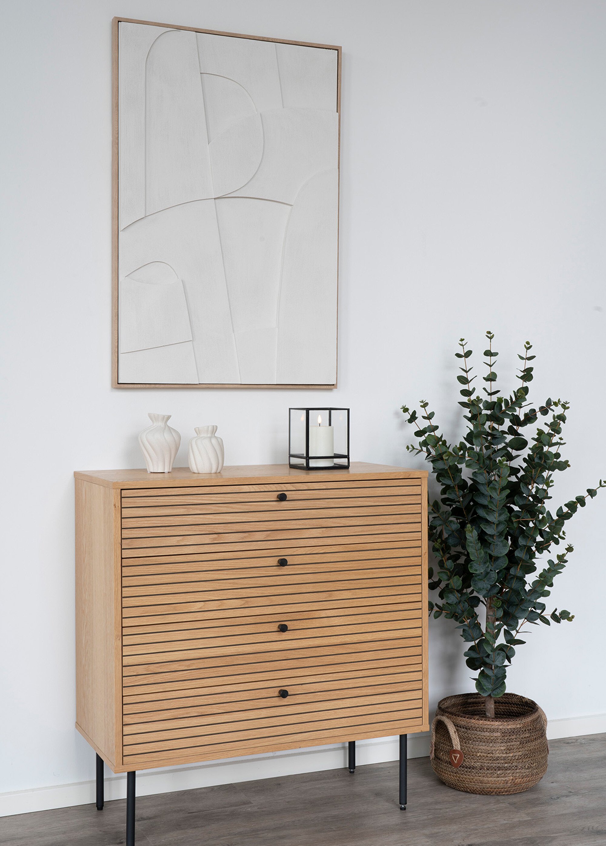 Paniers de rangement avec anses en corde Beige HN-4401561 SI1