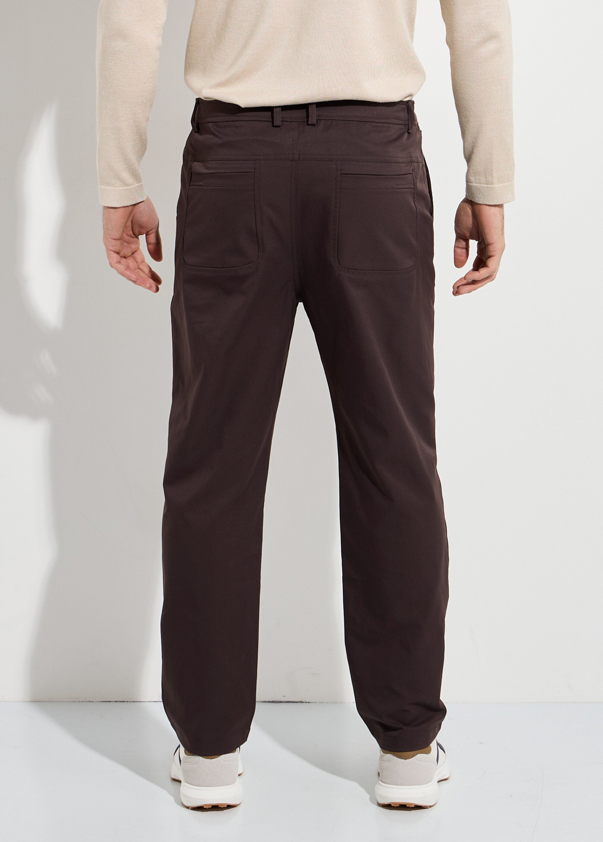 Pantalon de ville en toile stretch