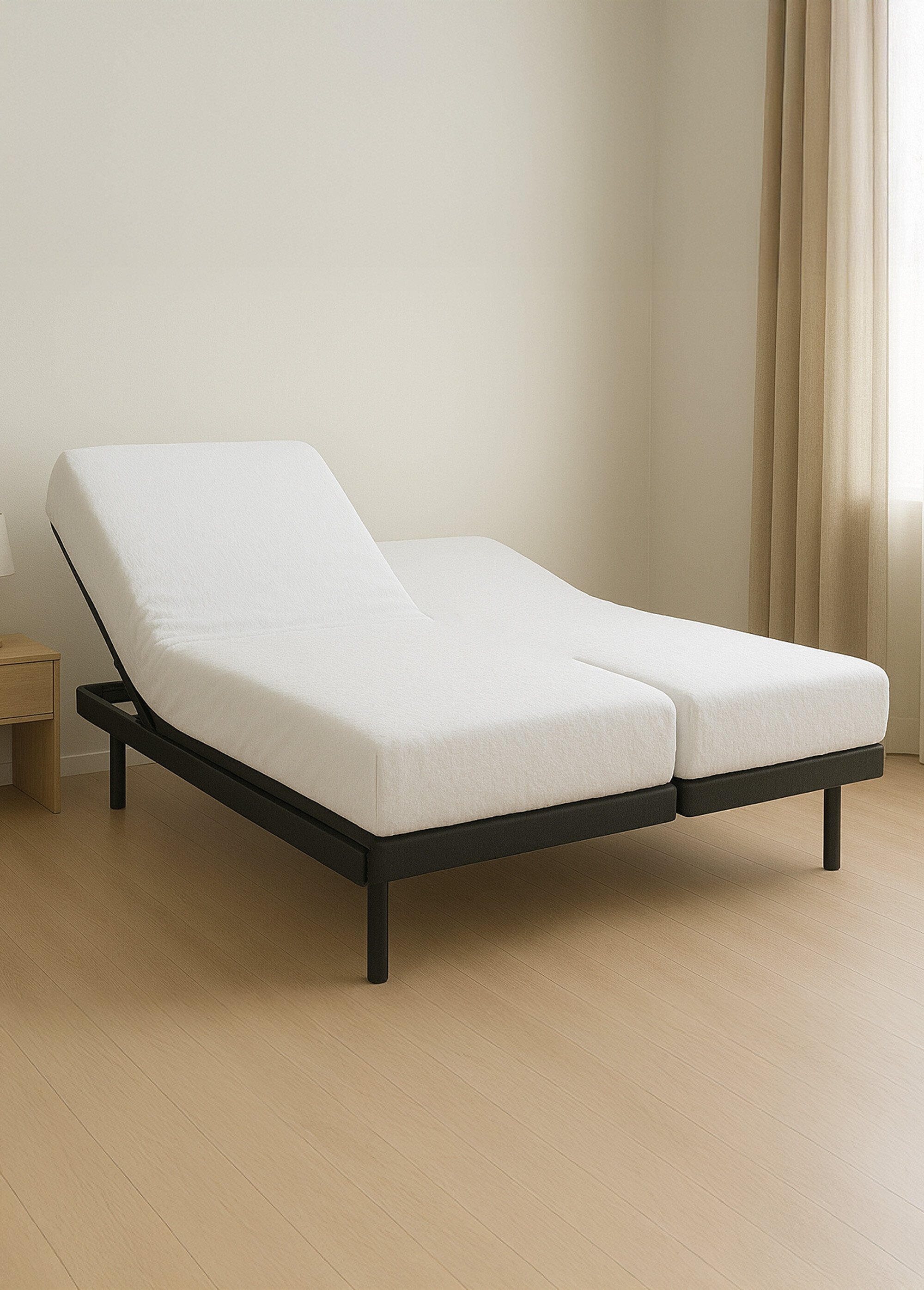 Protège-matelas literie articulée molleton imperméable forme housse Blanc RAYON SI1