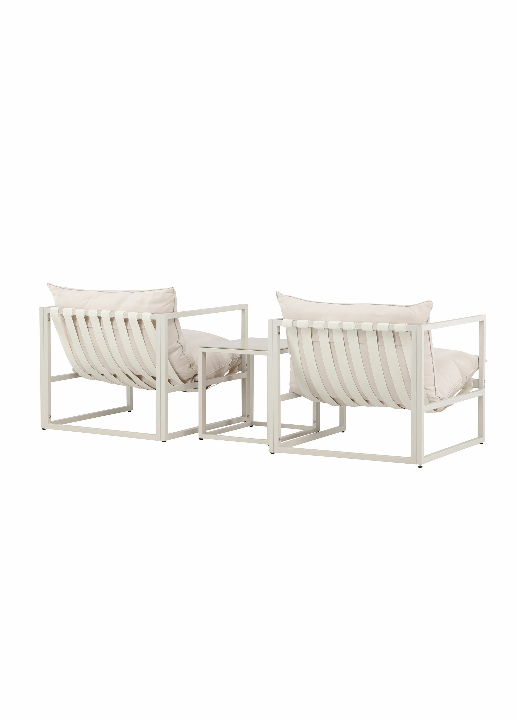 Salon de jardin Fauteuils + Table basse BEIGE VEN-9785-000 DO1