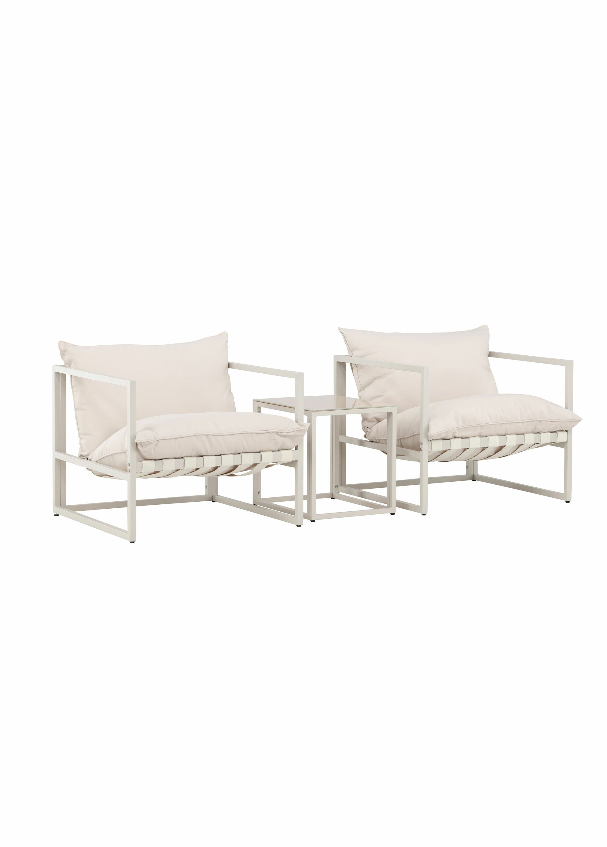 Salon de jardin Fauteuils + Table basse
