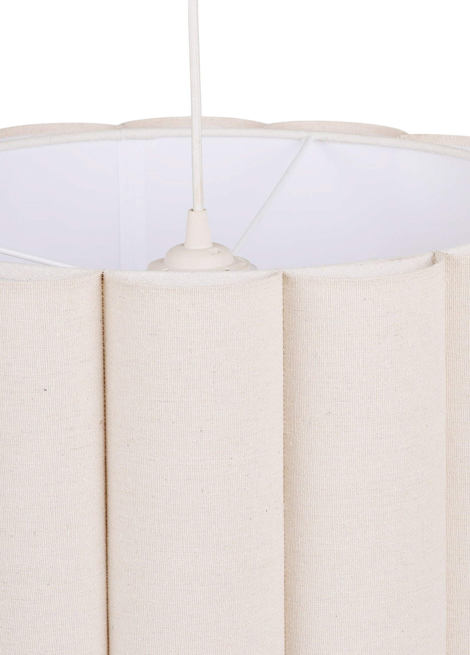 Suspension lumineuse abat-jour lin WATTON BEIGE HN-6406323 DE2