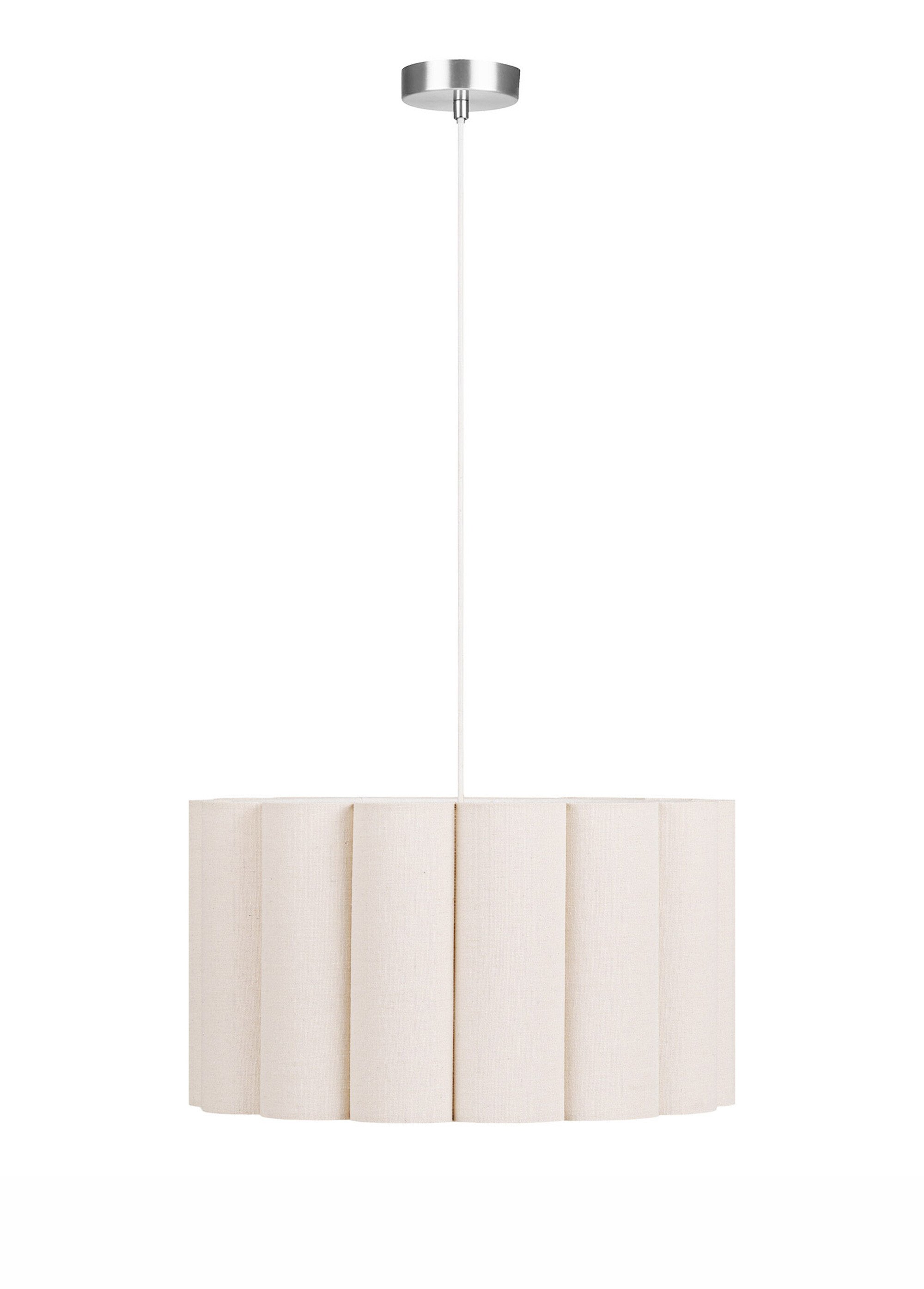 Suspension lumineuse abat-jour lin WATTON BEIGE HN-6406323 FA1