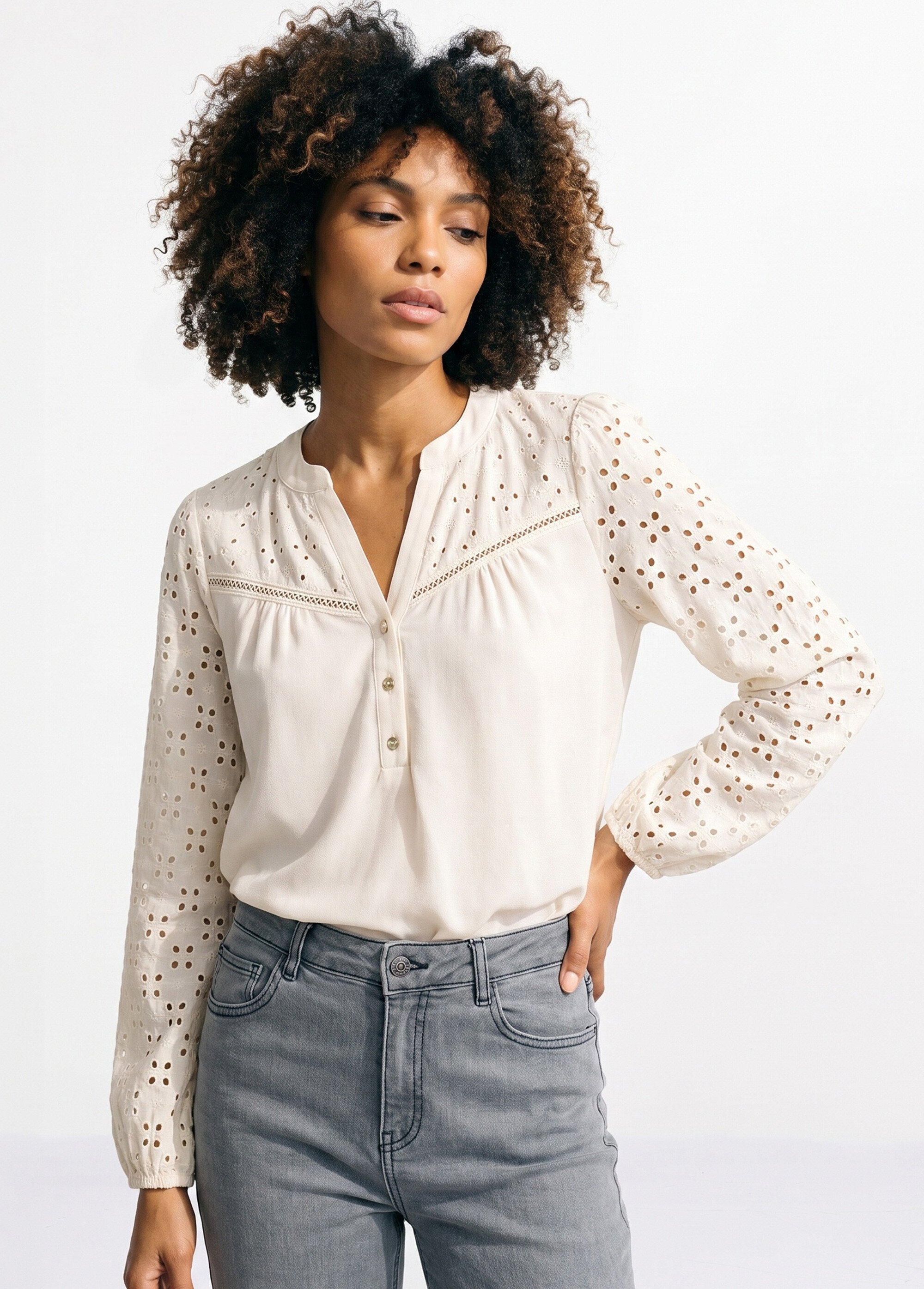 T-shirt Femme Blanc CEDILLE MV1