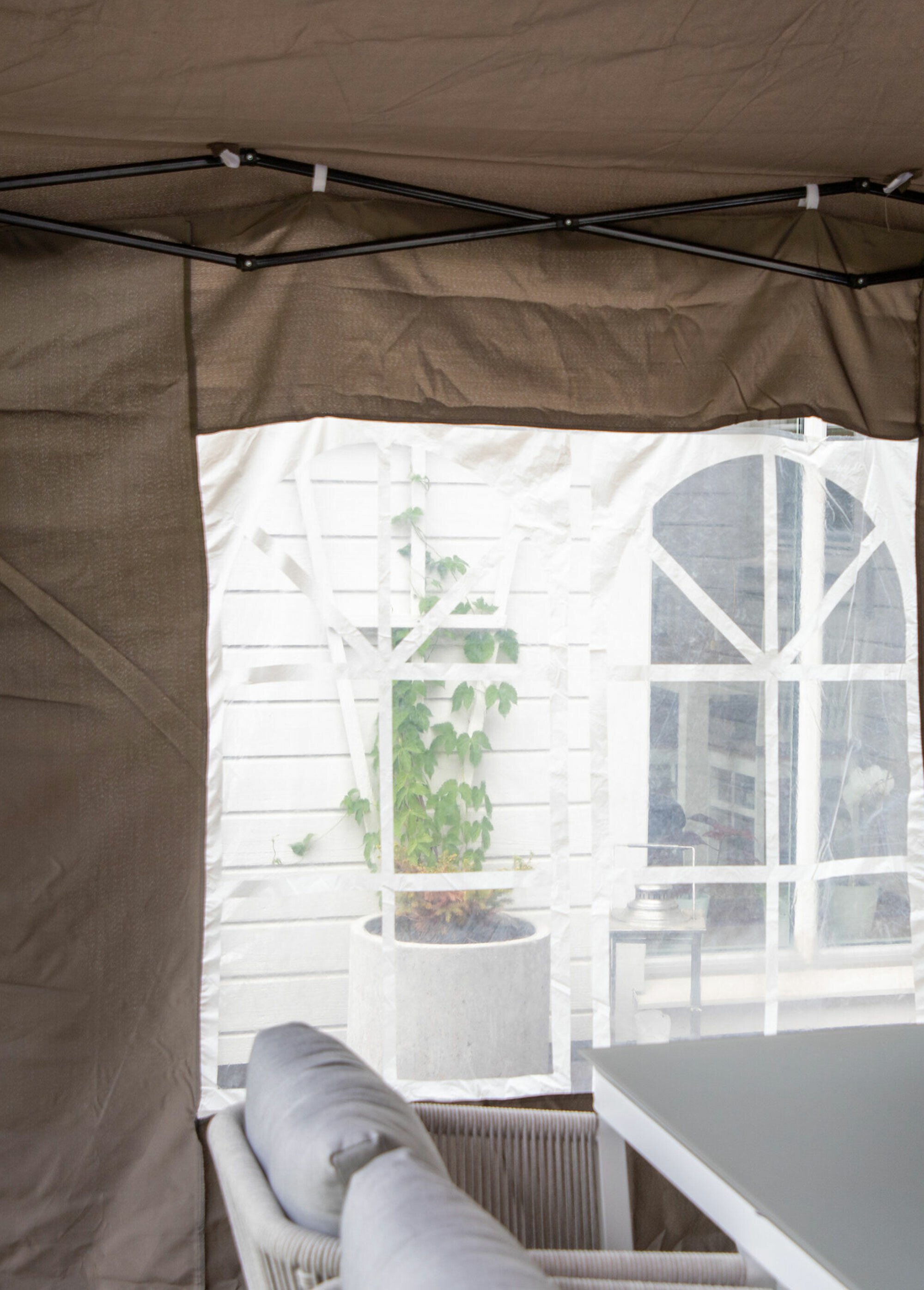 Tonnelle déperlante anti UV 295 x 295cm BEIGE VEN-1526-687 DE2