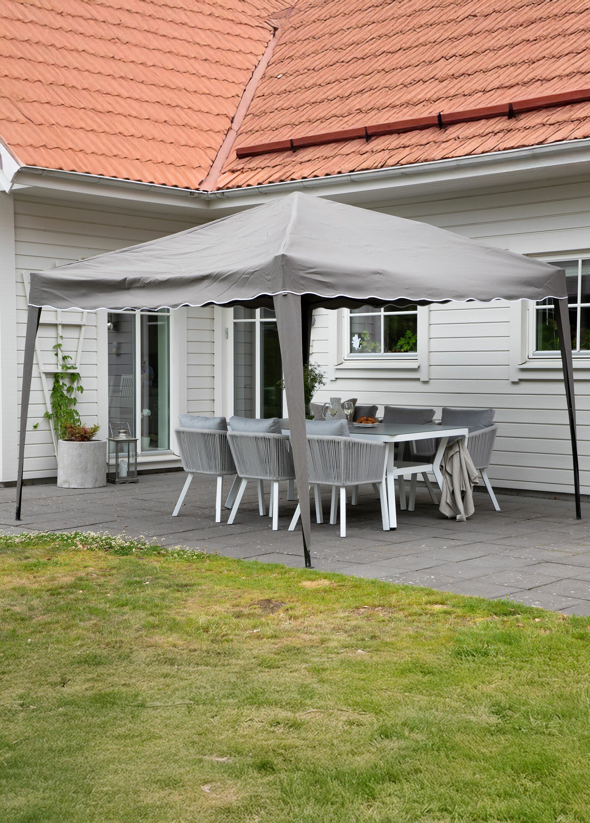 Tonnelle déperlante anti UV 295 x 295cm BEIGE VEN-1526-687 SI1
