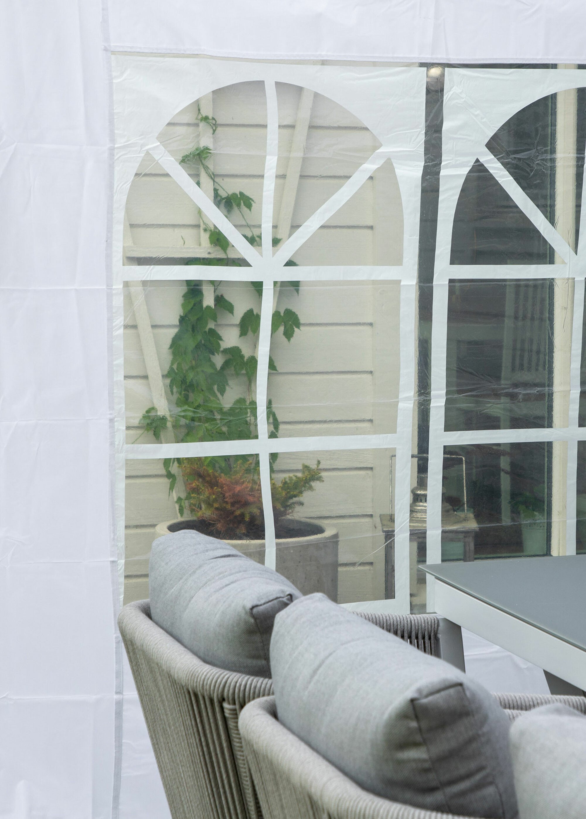 Tonnelle déperlante anti UV 295 x 295cm BLANC VEN-1526-687 DE2