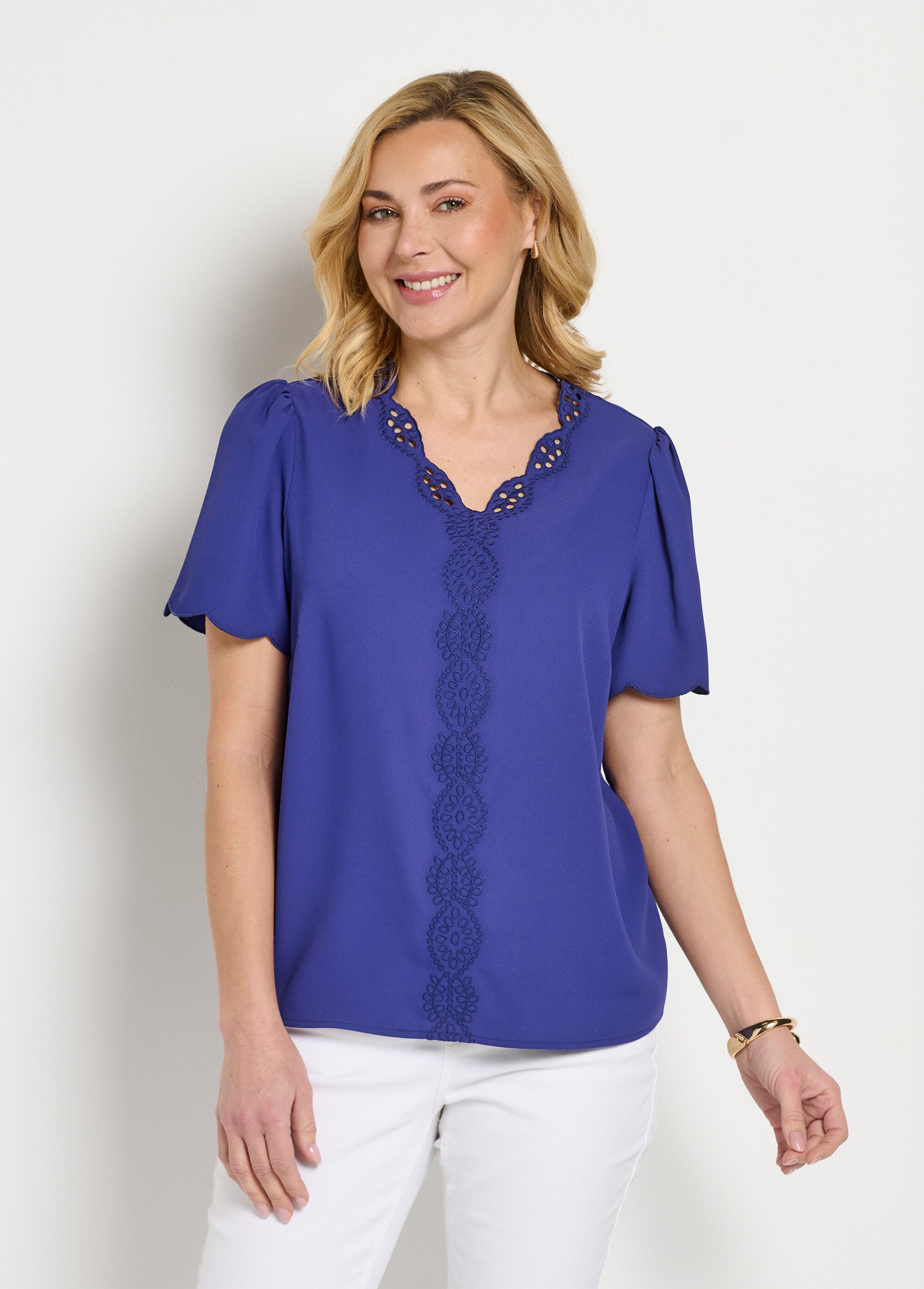Tunique Femme Promod Maille Fine – Taille M (FR38), Blanc Gris, Sans Manches, Parfait état