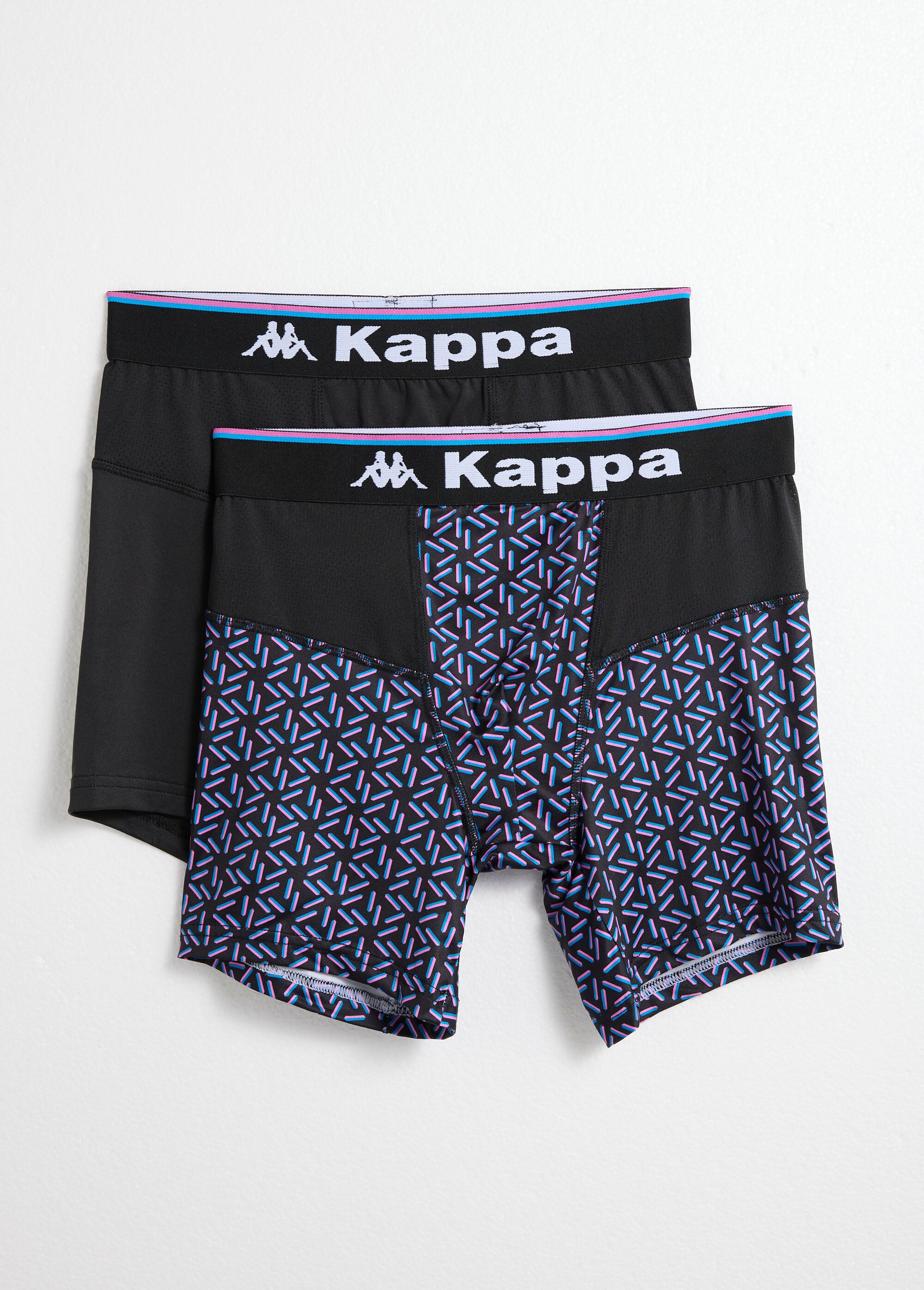 Boxers longs surpiqûres apparentes