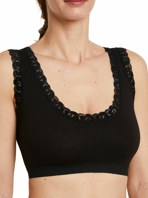 Brassière soutien-gorge dentelle souple Femme Noir VAILLY DE1