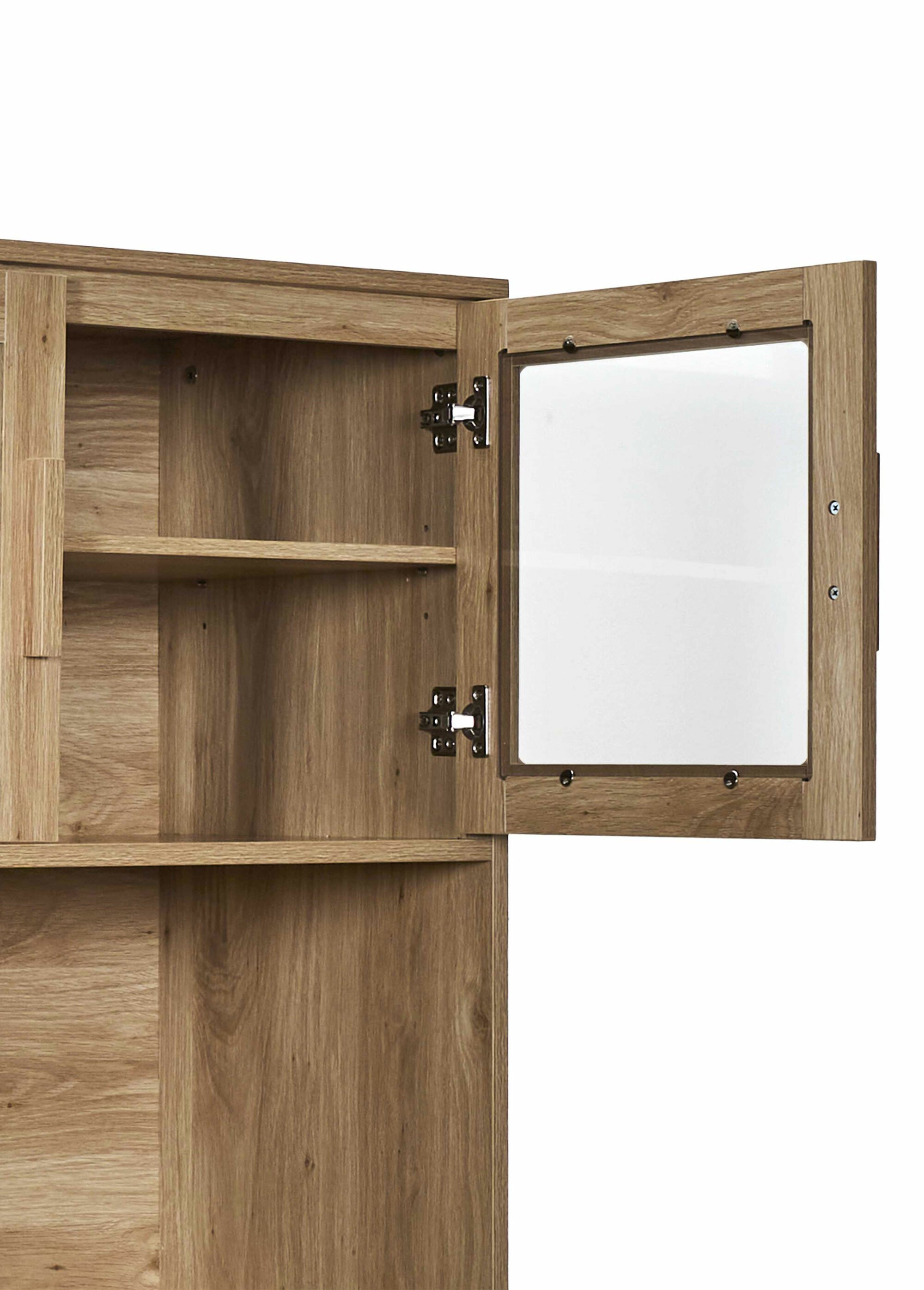 Buffet vaisselier en bois claustra MARRON CMP-HD0308 DE3