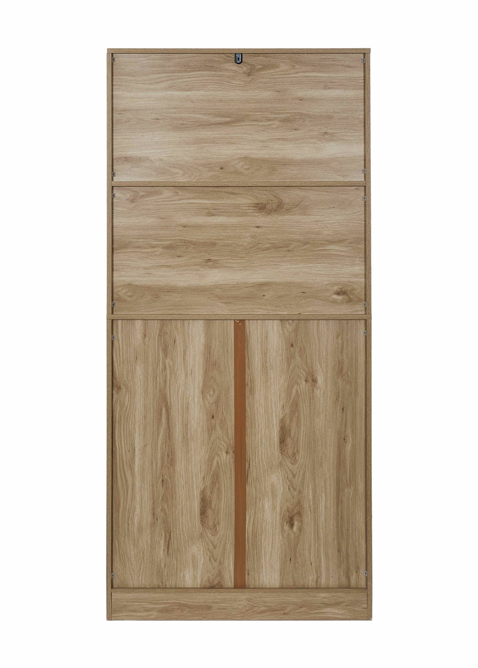 Buffet vaisselier en bois claustra MARRON CMP-HD0308 DO1