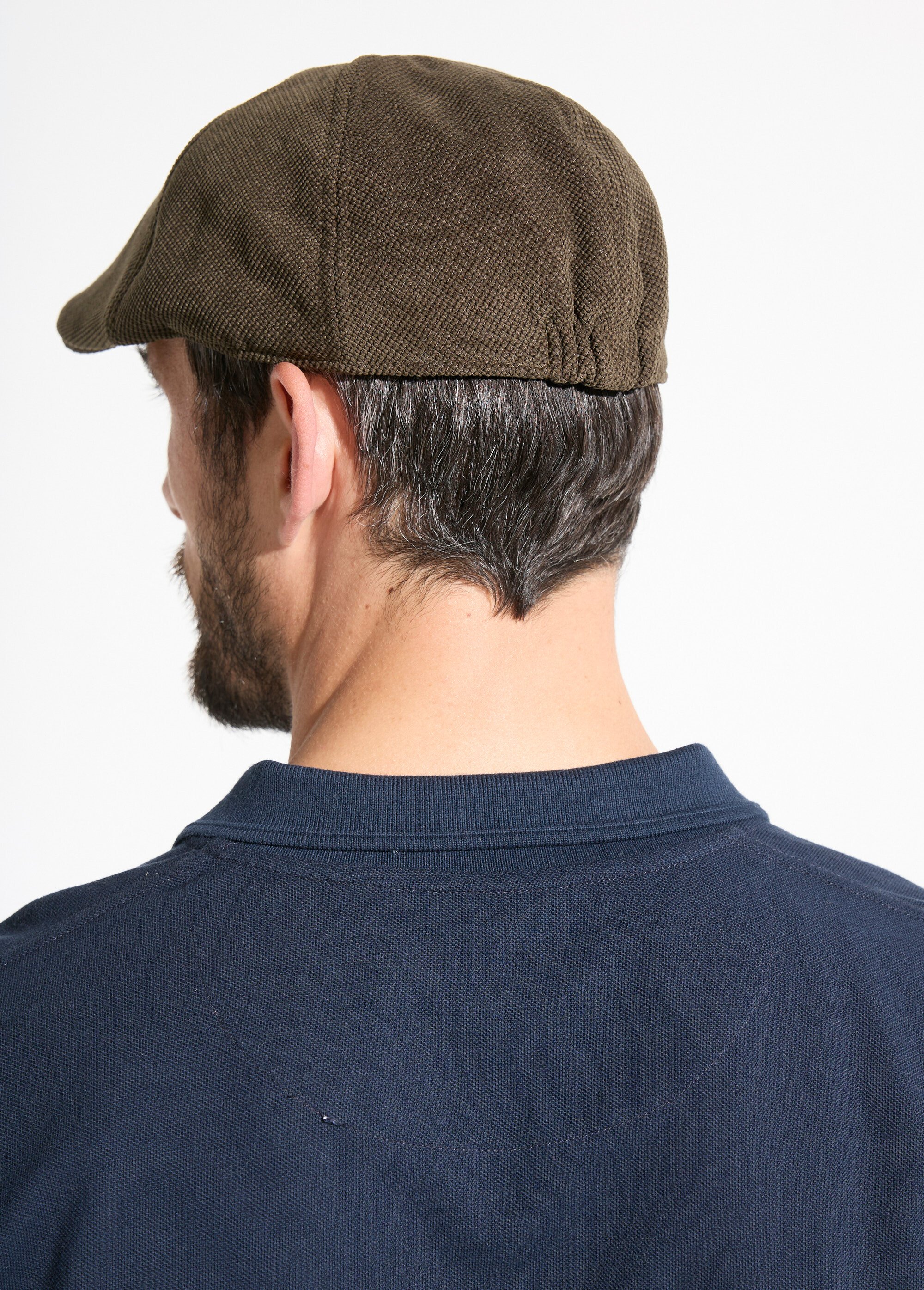 Casquette plate en tissu aspect lainage Homme Vert FAIRPLAY DO1