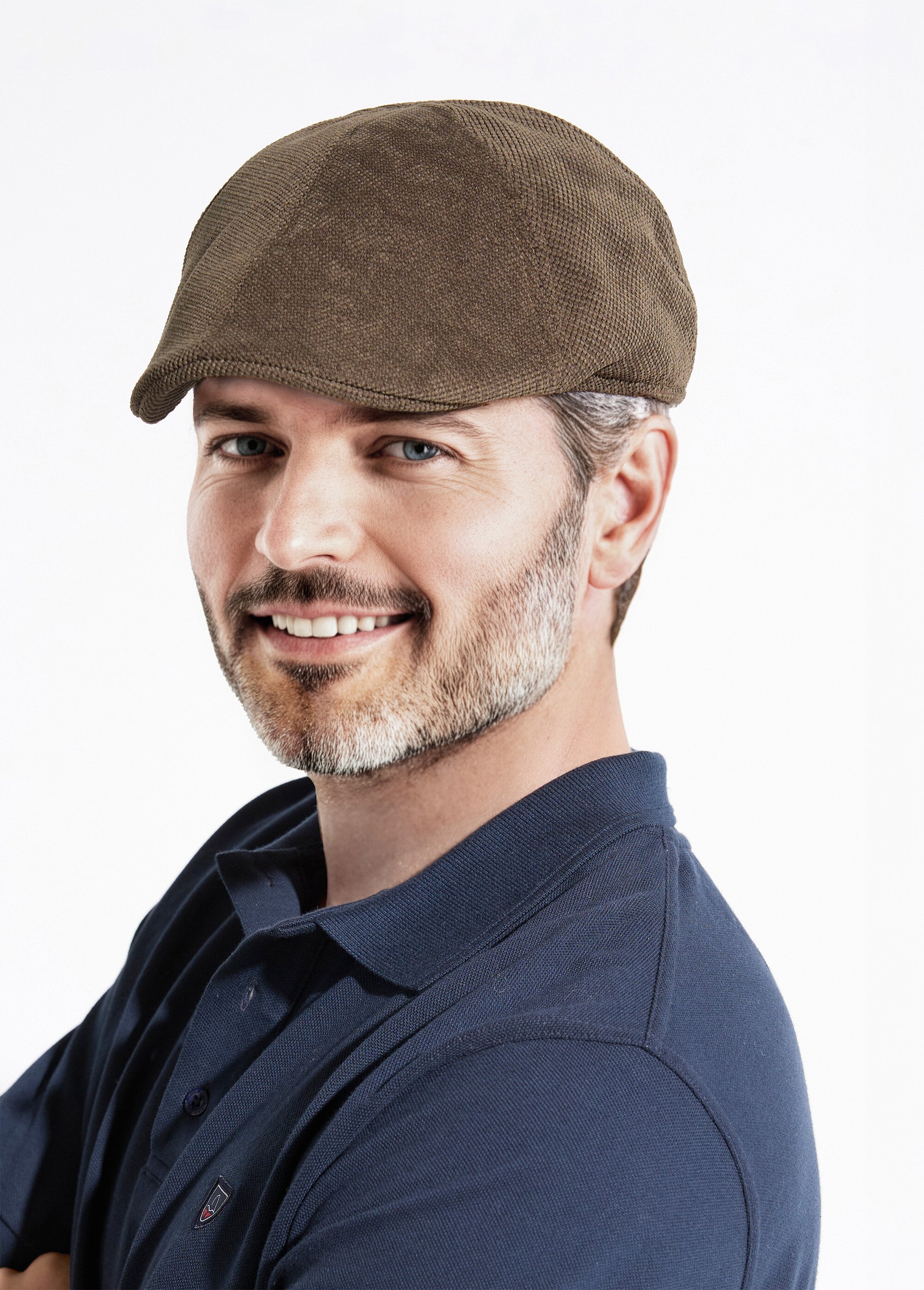 Casquette plate en tissu aspect lainage Homme Vert FAIRPLAY FA1