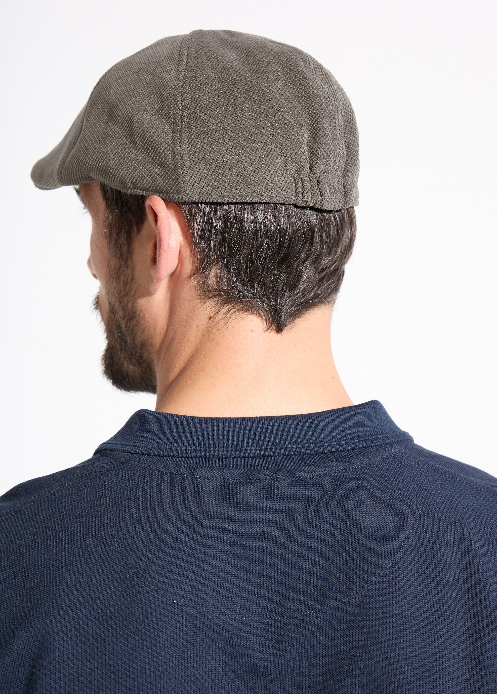 Casquette plate en tissu aspect lainage Homme Gris FAIRPLAY DO1
