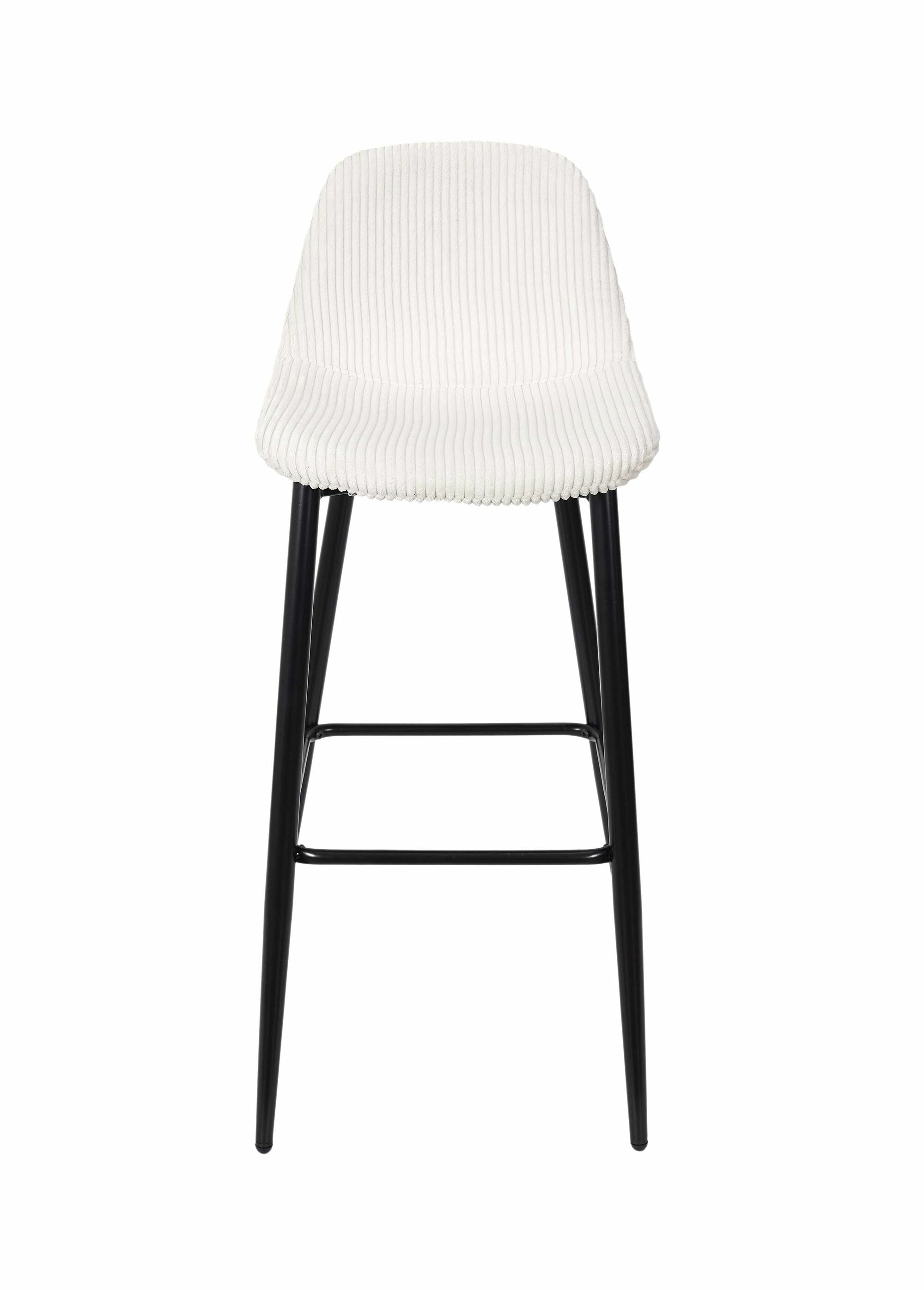 Chaises hautes de bar, velours cotelé 1T