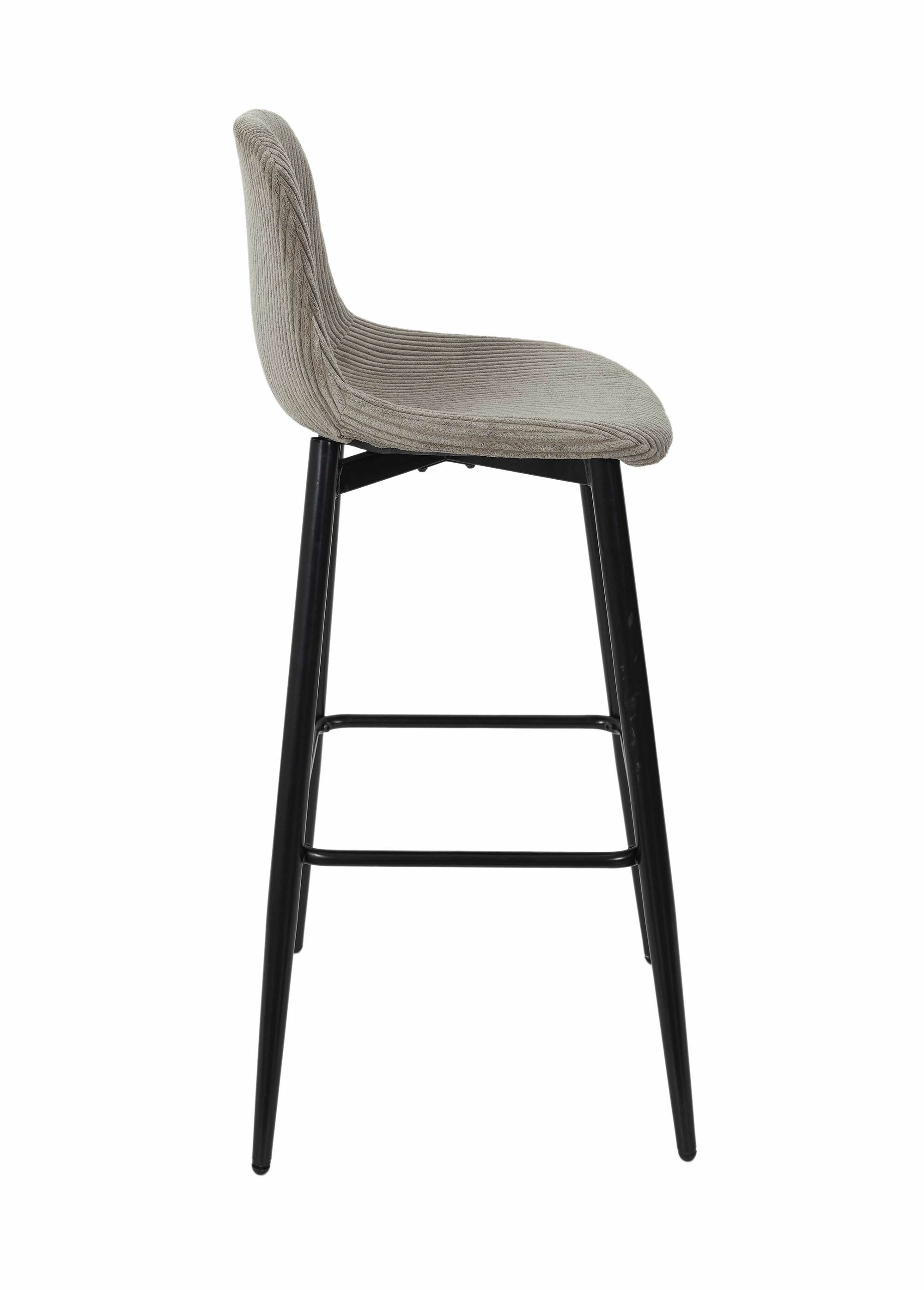 Chaises hautes de bar, velours cotelé 1T MARRON CMP-HD0283 DE2