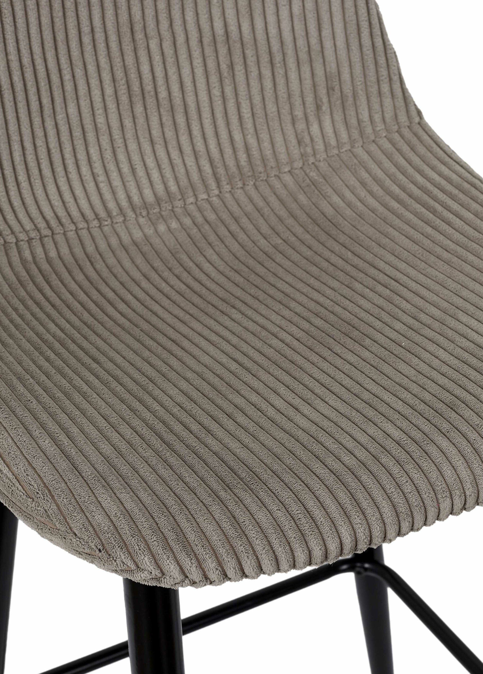 Chaises hautes de bar, velours cotelé 1T MARRON CMP-HD0283 DE3