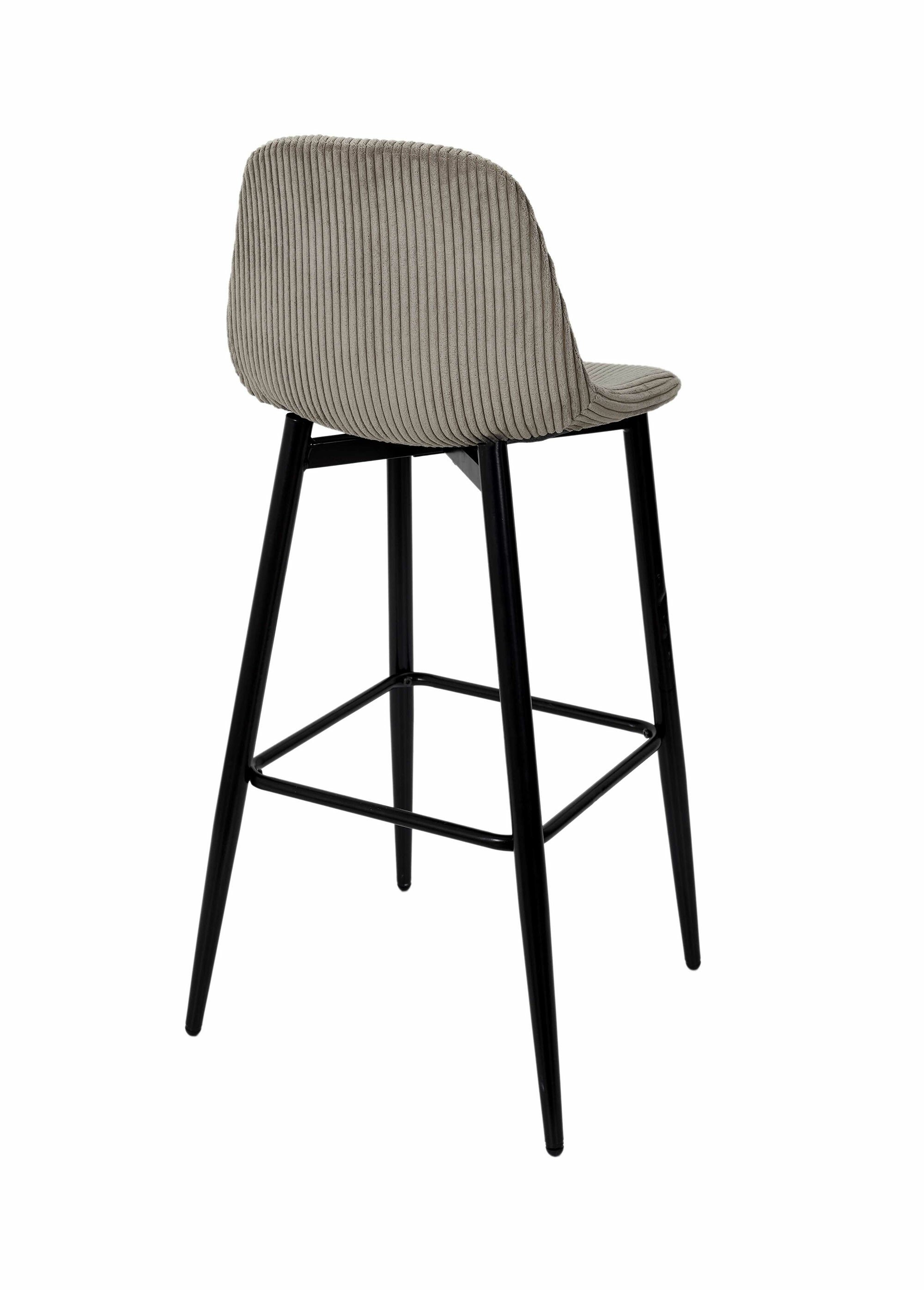 Chaises hautes de bar, velours cotelé 1T MARRON CMP-HD0283 DO1