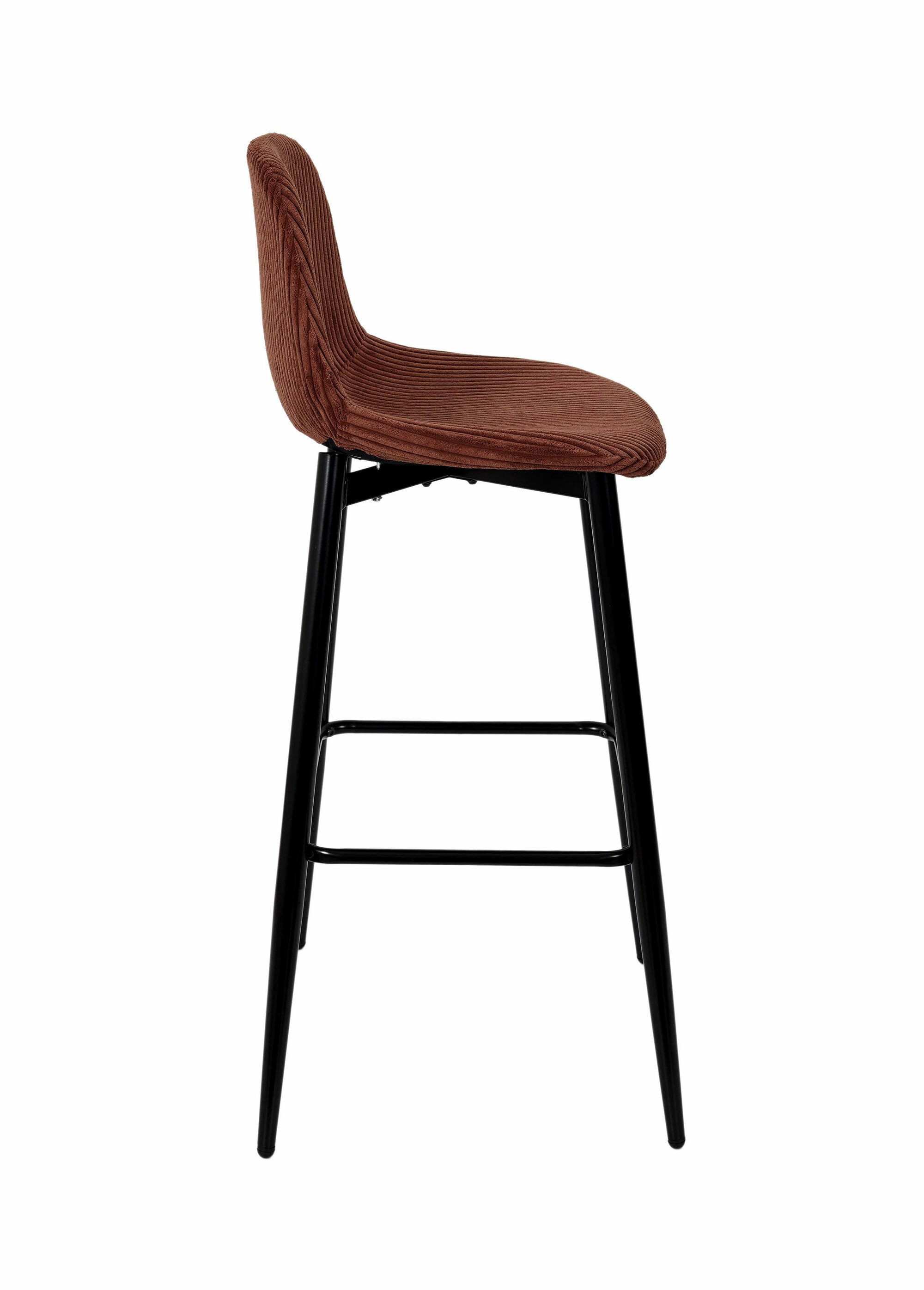 Chaises hautes de bar, velours cotelé 1T TERRA CMP-HD0283 DE2