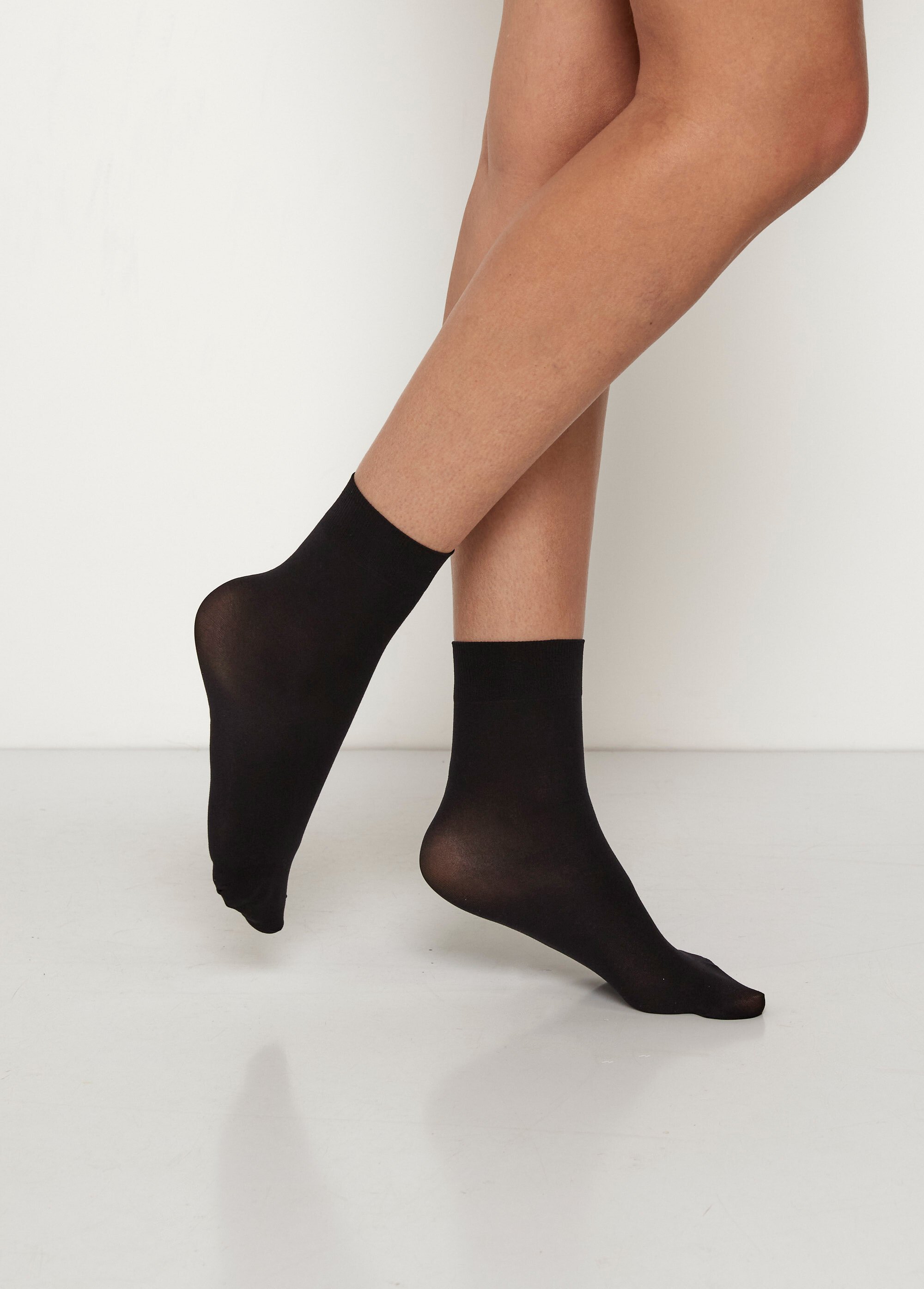 Chaussettes opaques, 50 deniers Femme Noir BEN19891199 DR1