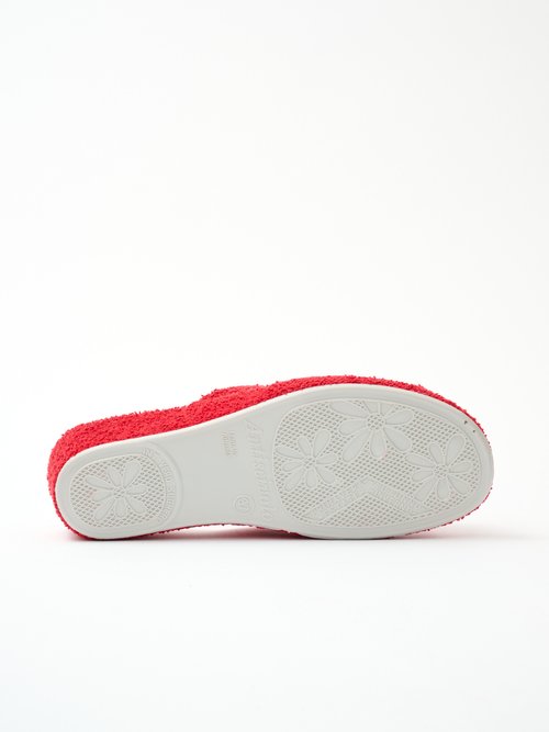 Chaussons mules toile largeur confort Femme Rouge ORMUZ UN1