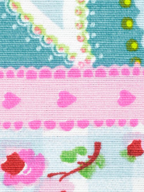 Coupon tissu patchwork Multico 3x1,4m ROSE COT149887 DE2