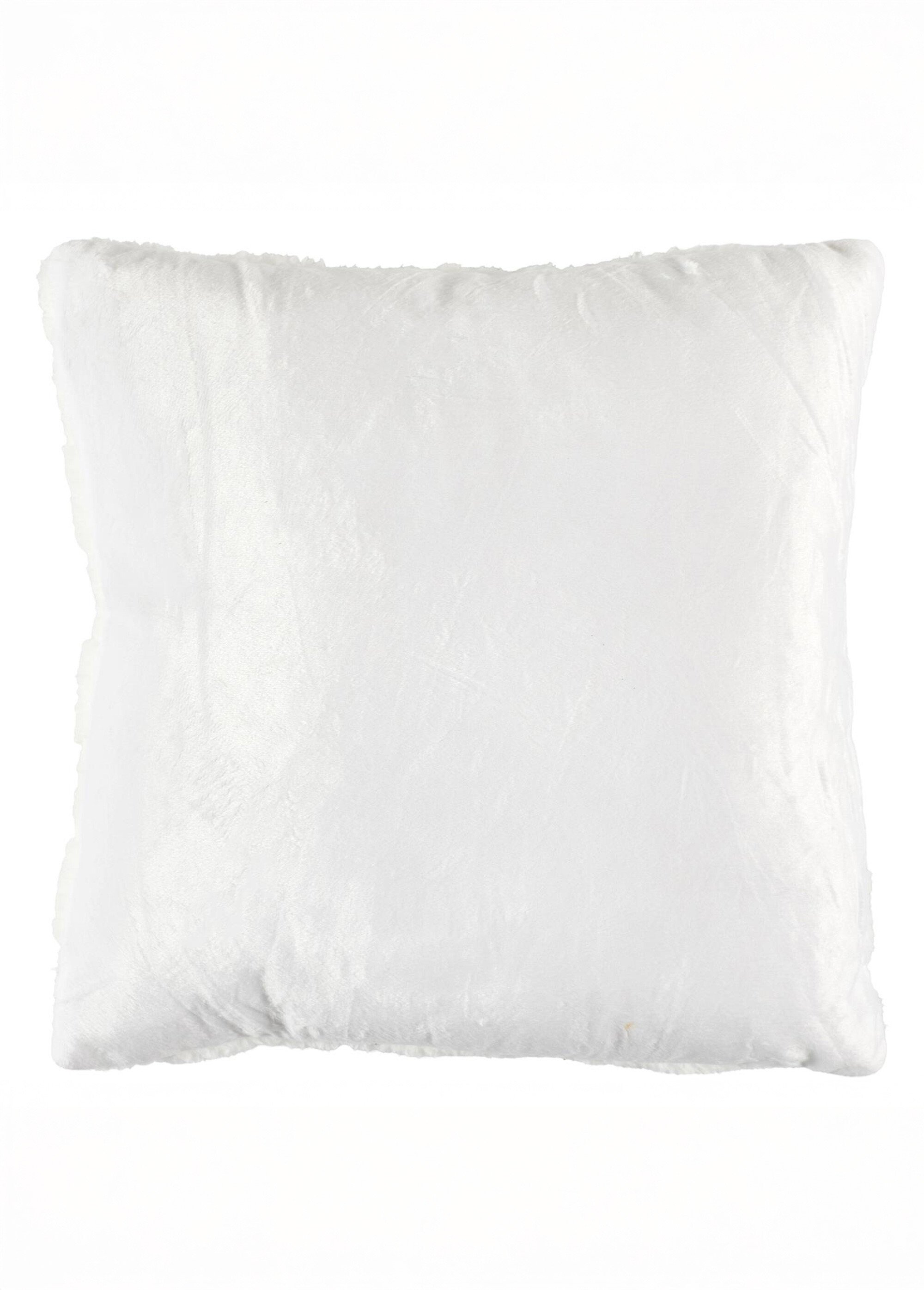 Coussin carré flanelle motif damier