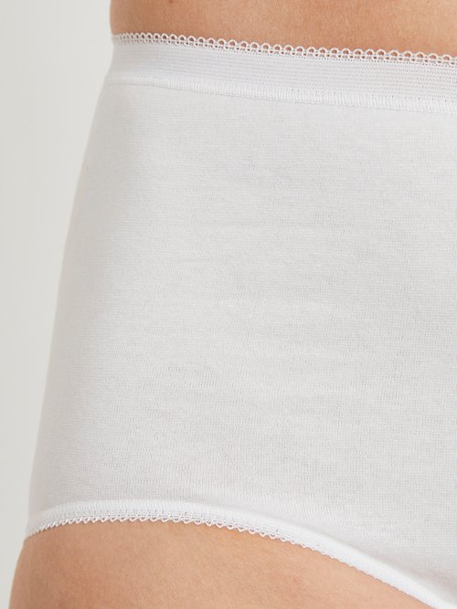 Culotte taille haute galbante Femme Blanc DELMOR-1 DE1