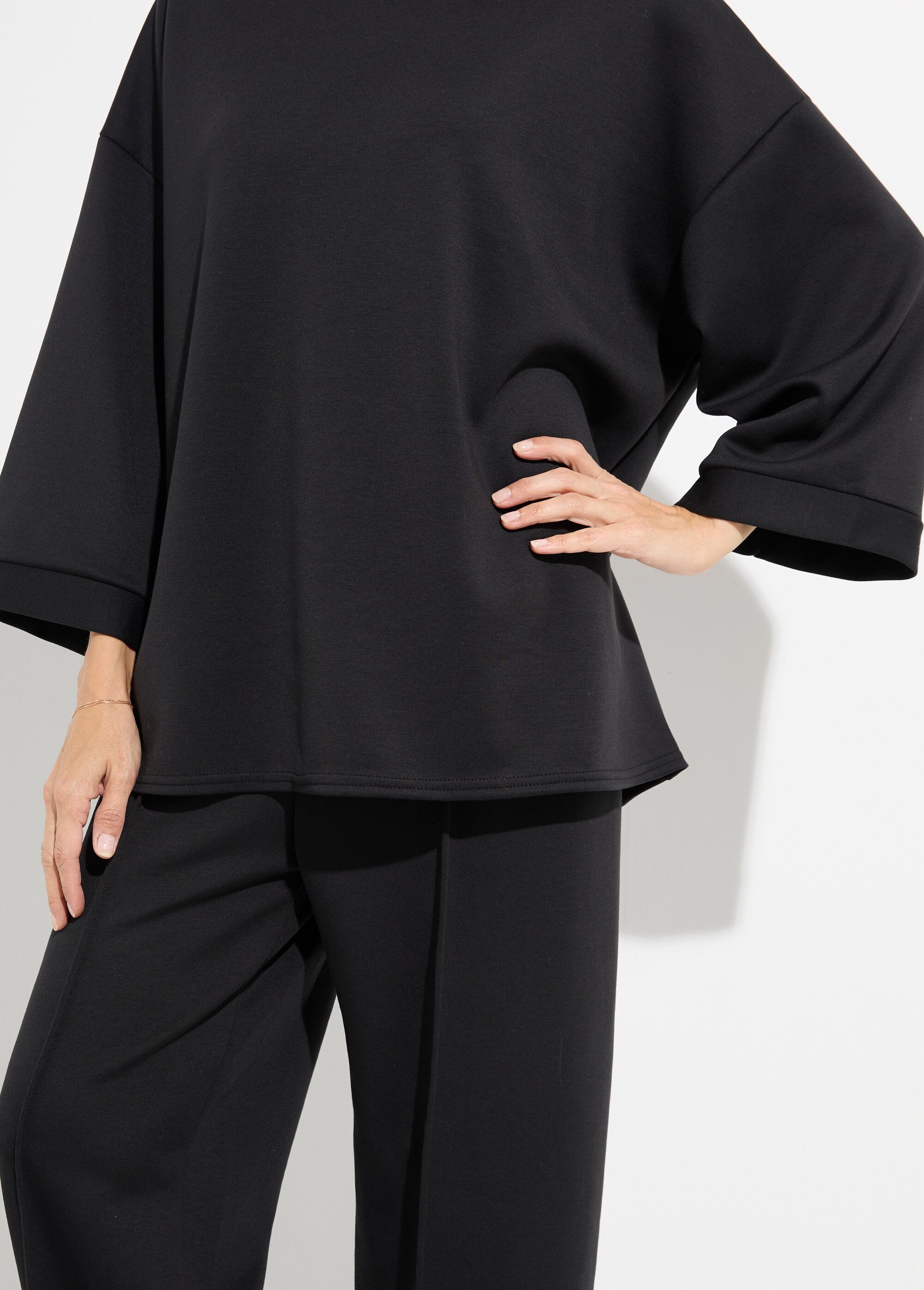 Ensemble confort 2 pièces, stretch Femme Noir MQ-4183 DE1
