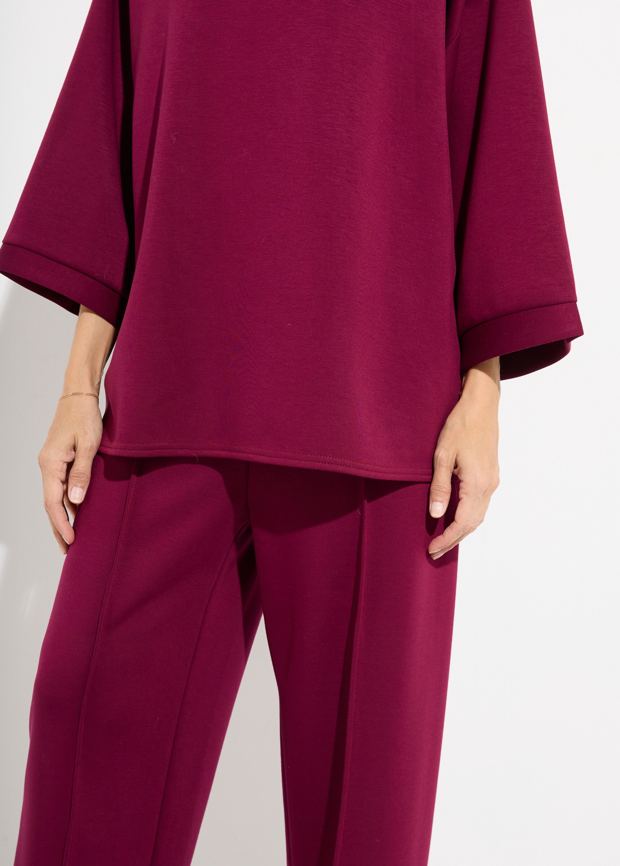 Ensemble confort 2 pièces, stretch Femme Rouge MQ-4183 DE1