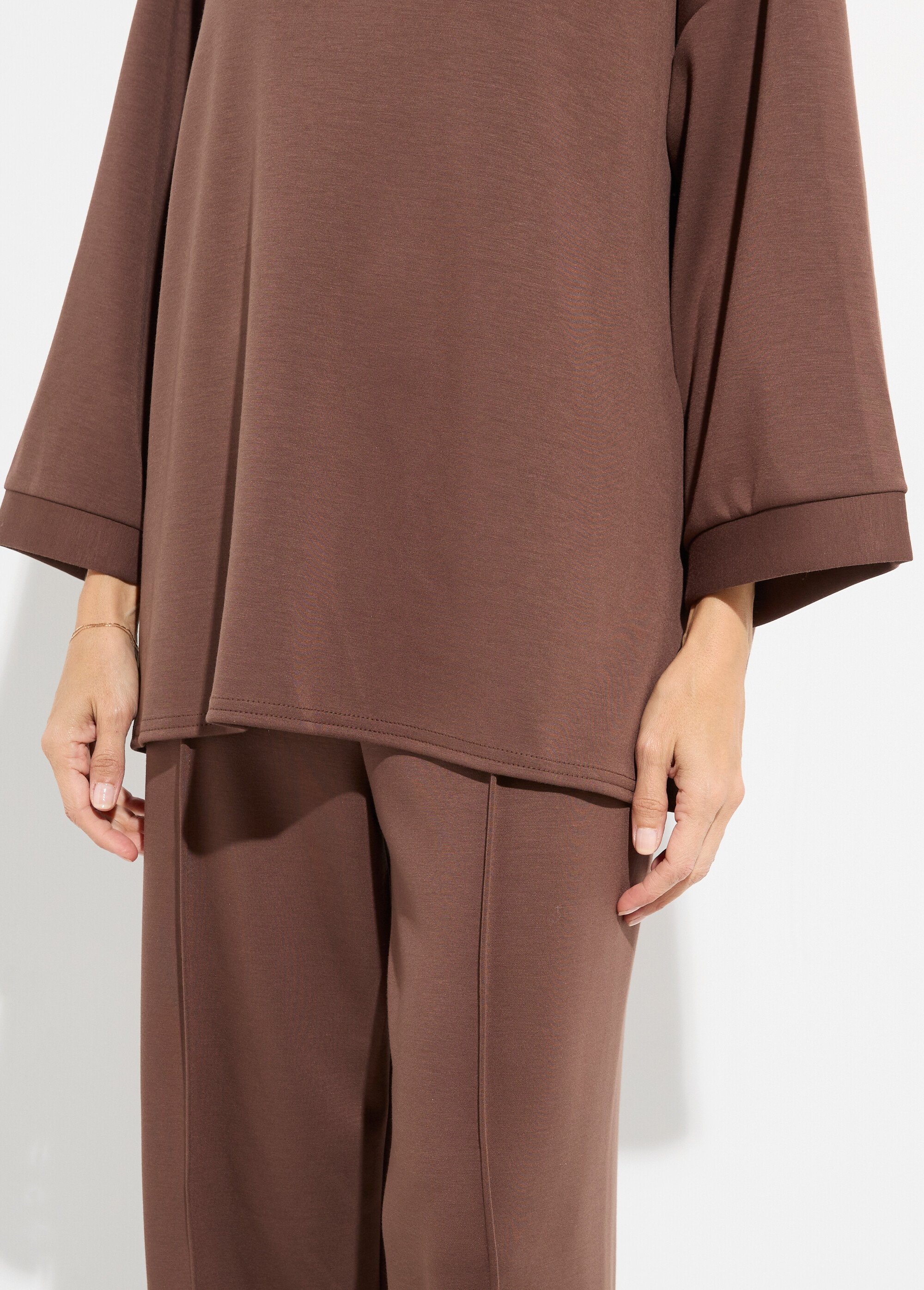 Ensemble confort 2 pièces, stretch Femme Marron MQ-4183 DE1