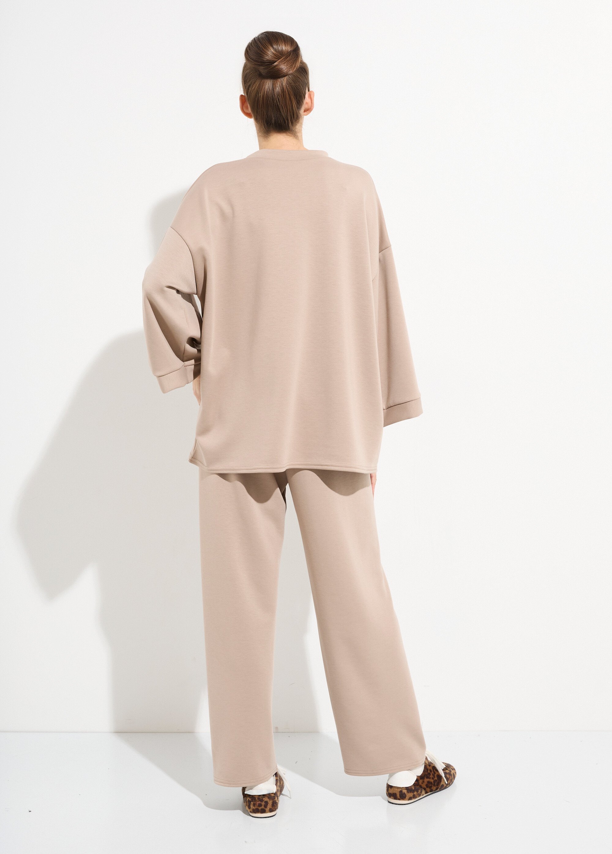 Ensemble confort 2 pièces, stretch Femme Marron MQ-4183 DO1