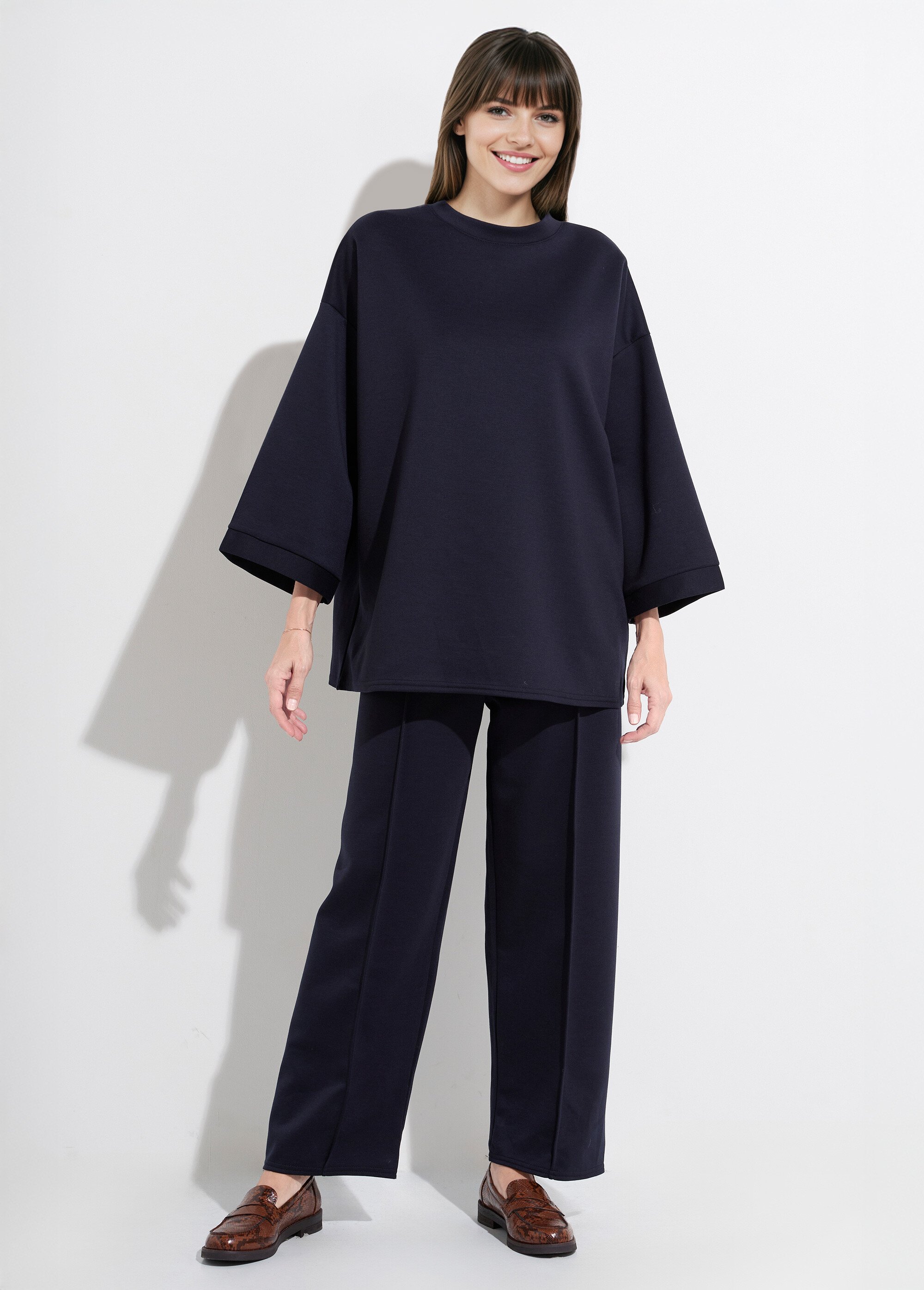 Ensemble confort 2 pièces, stretch Femme Bleu MQ-4183 FA1