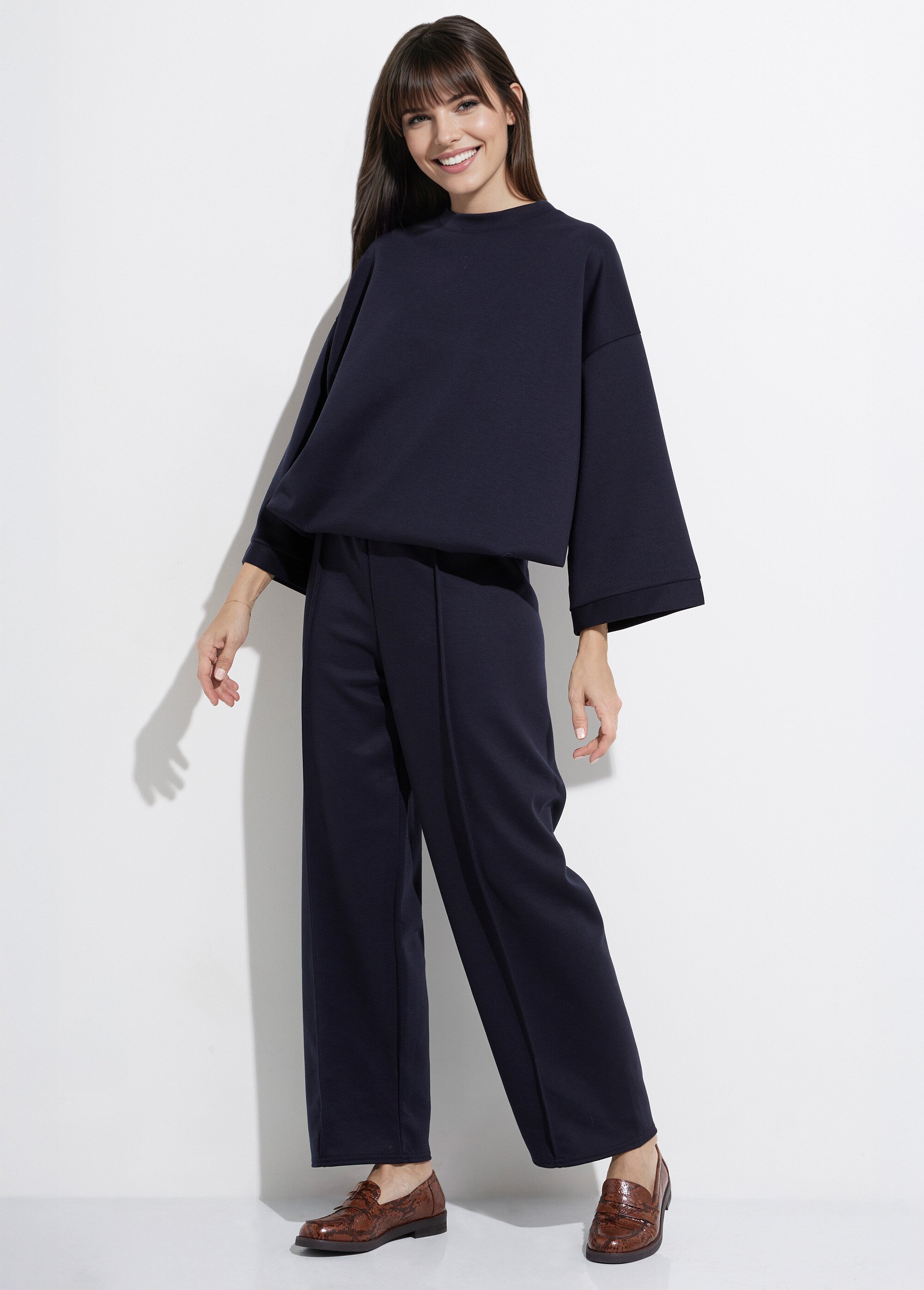 Ensemble confort 2 pièces, stretch Femme Bleu MQ-4183 MV1