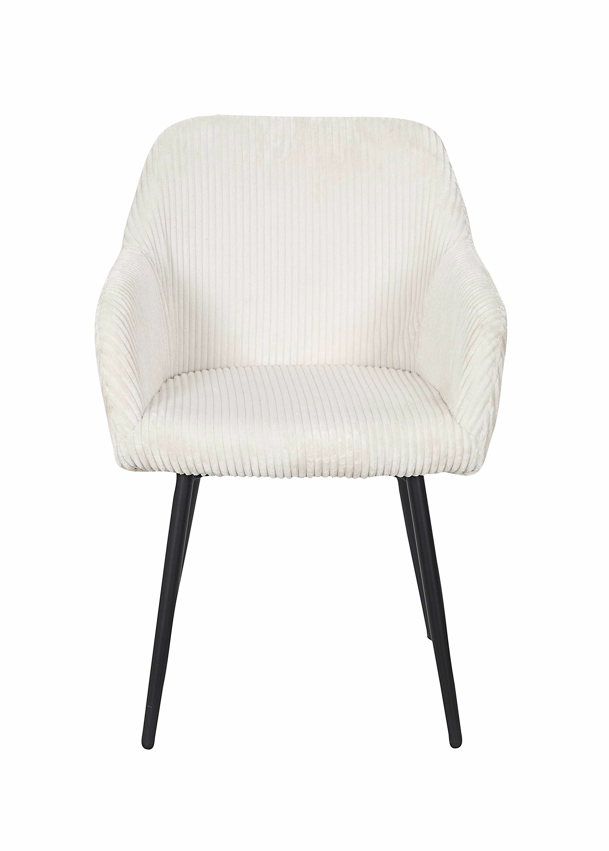 Fauteuil compact en velours cotelé, 2T BEIGE CMP-HD0280 DE1