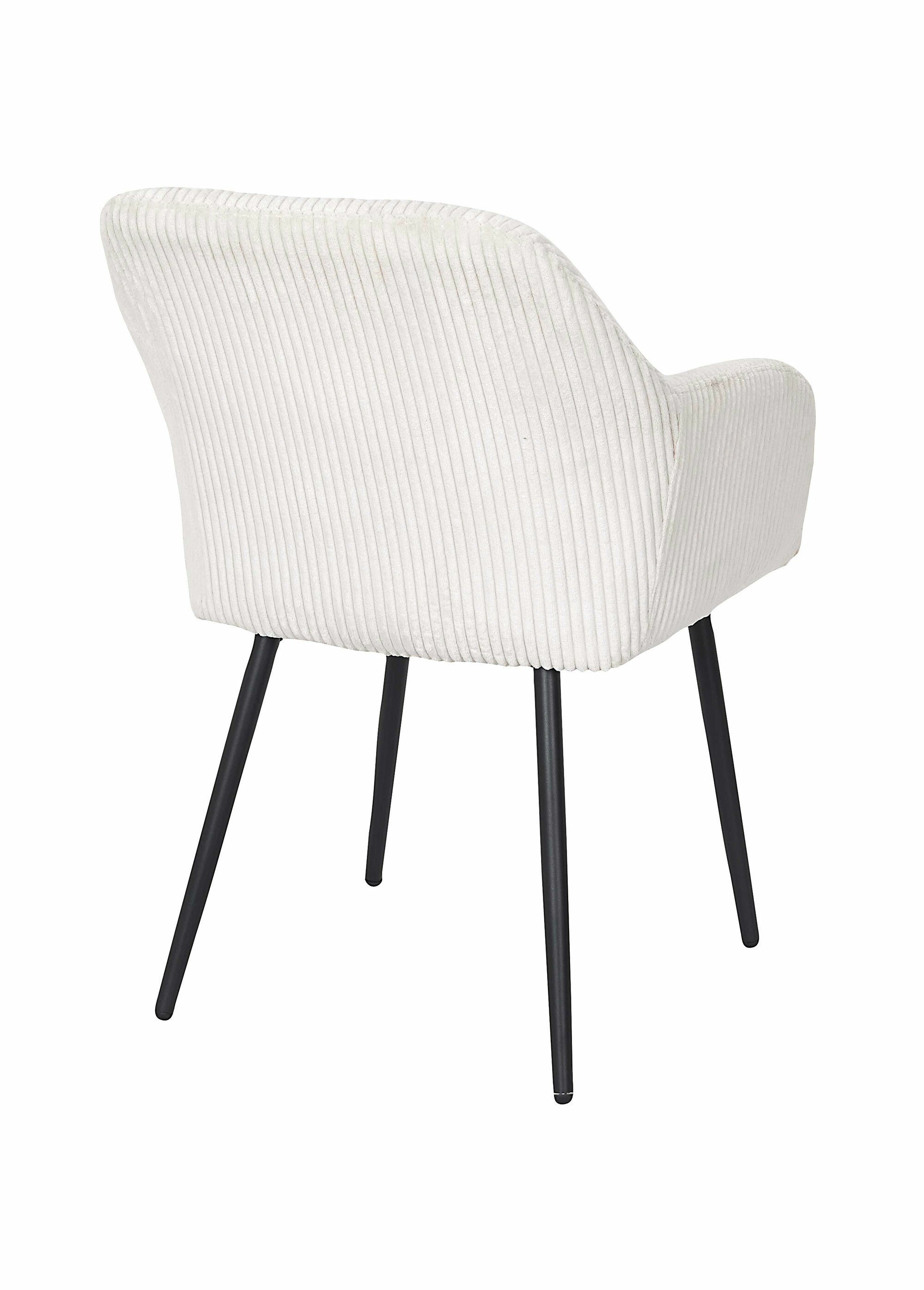 Fauteuil compact en velours cotelé, 2T BEIGE CMP-HD0280 DO1