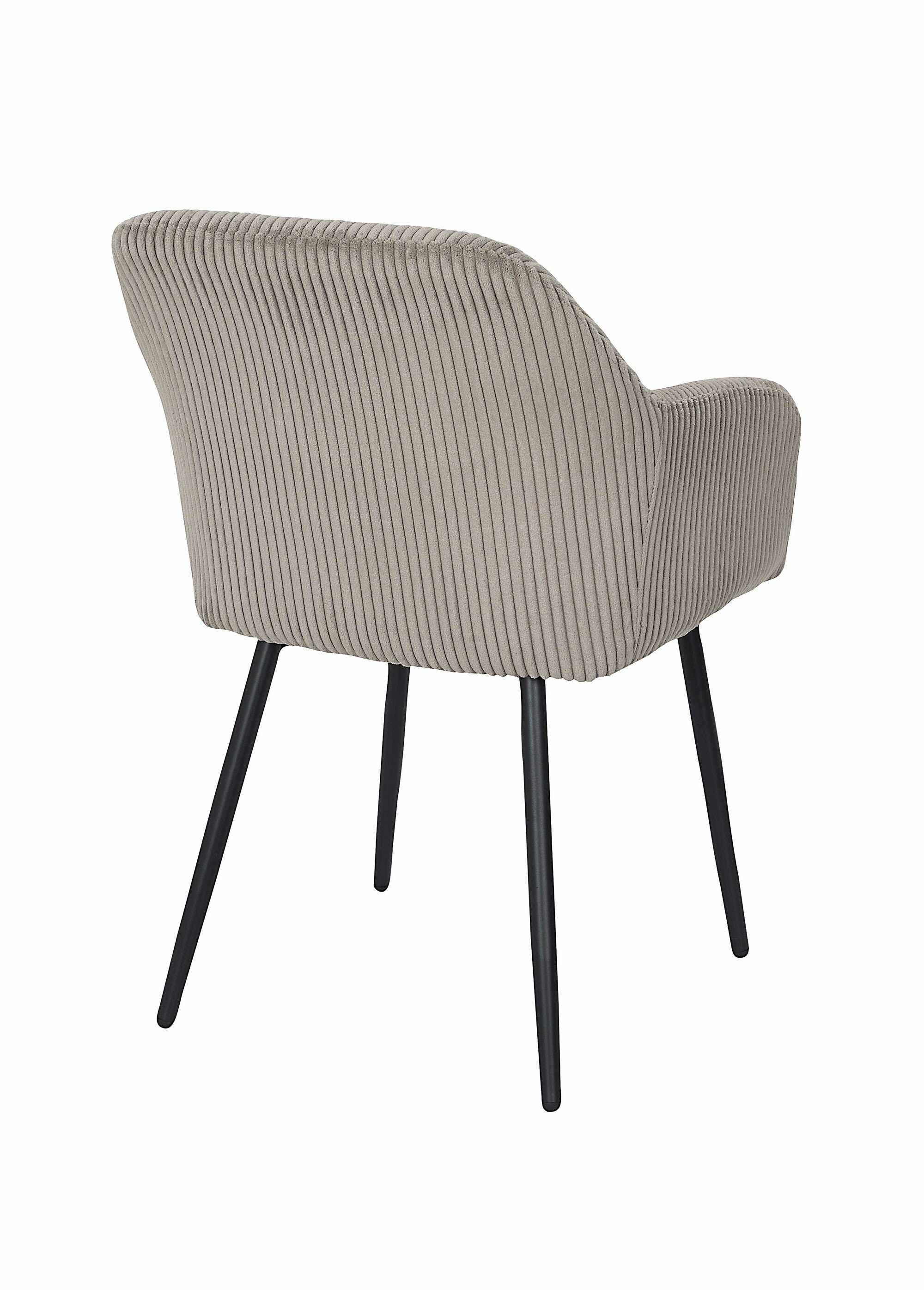 Fauteuil compact en velours cotelé, 2T MARRON CMP-HD0280 DO1