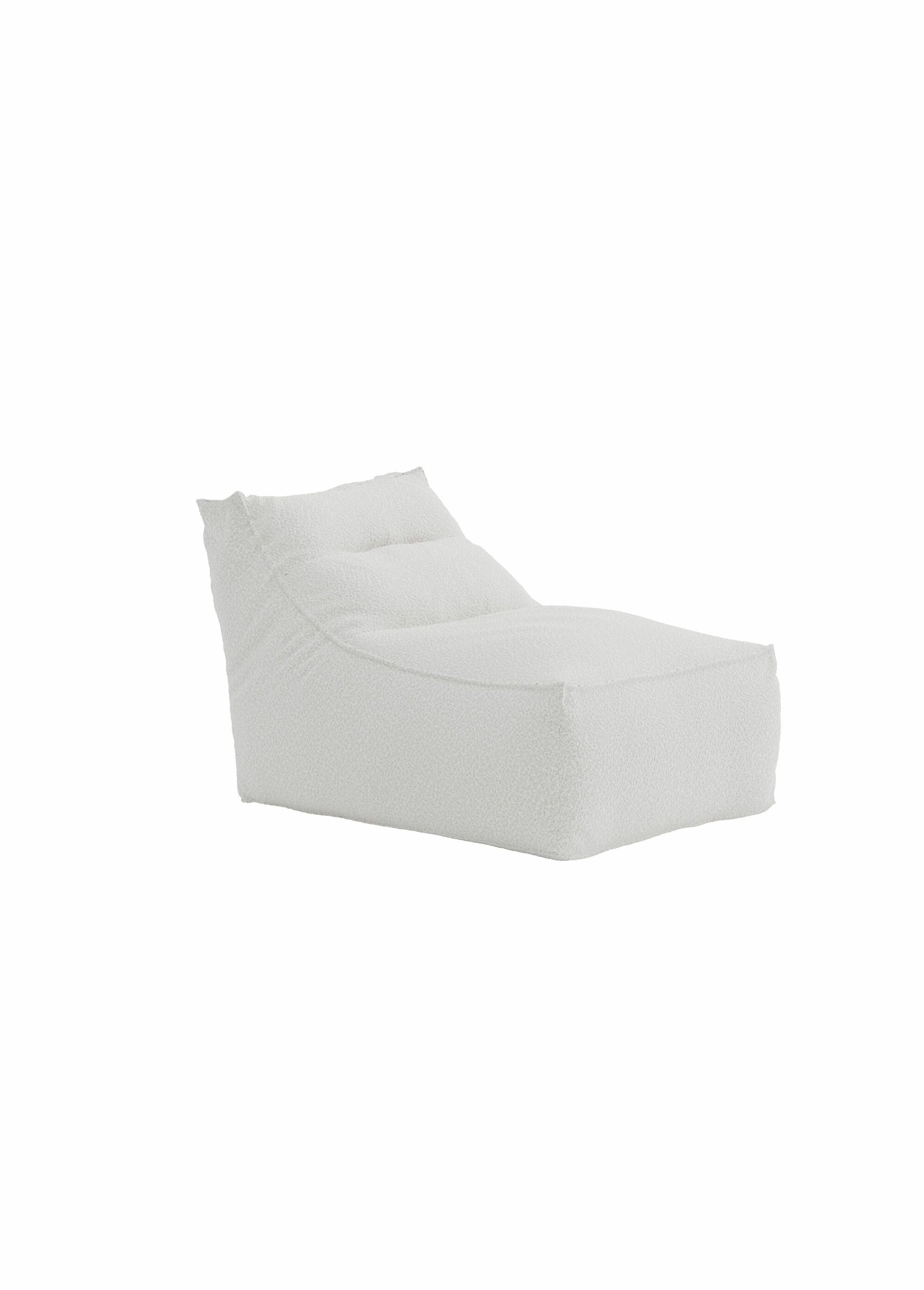 Fauteuil moelleux XXL en tissu BLANC VEN-6171-111 FA1