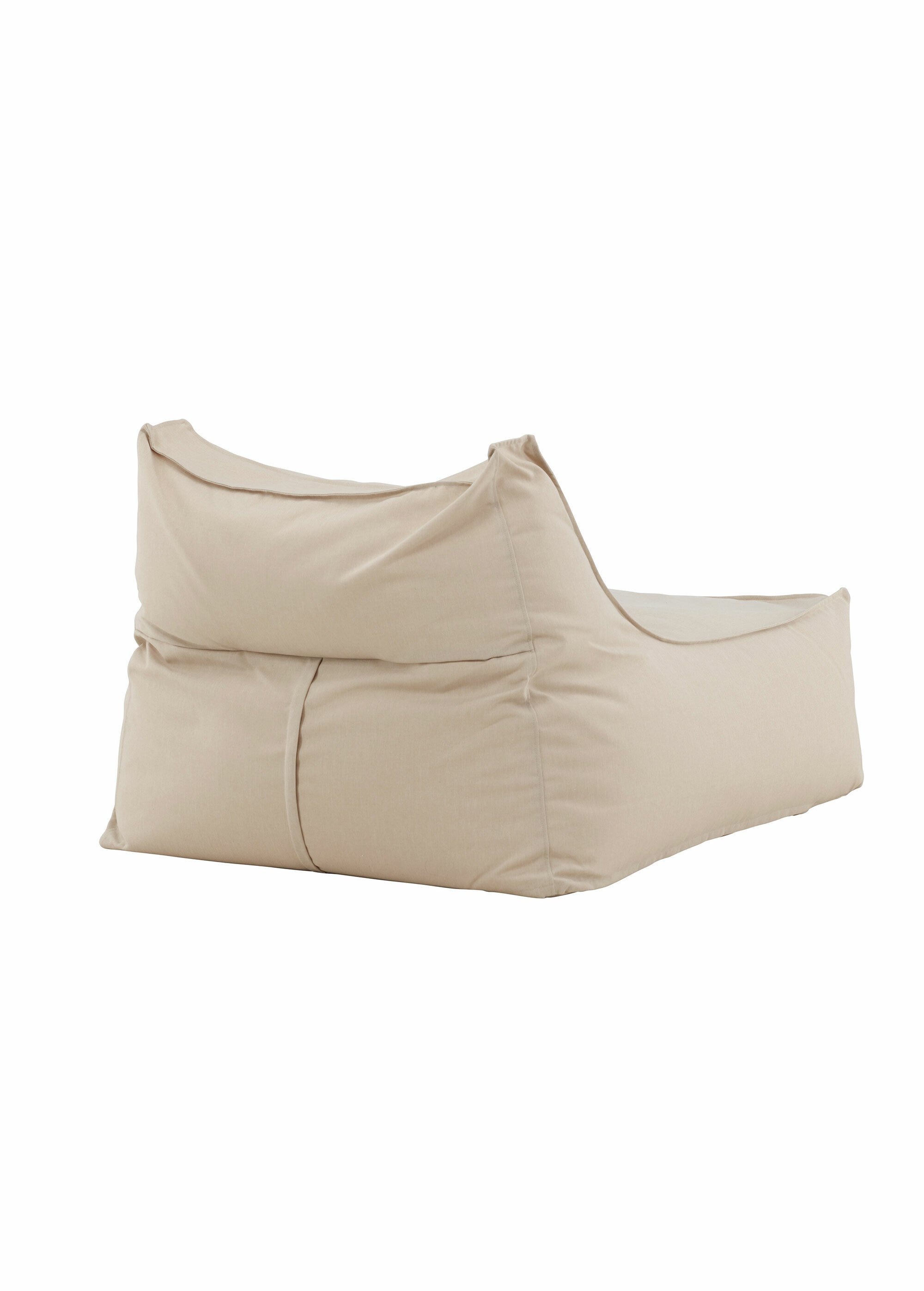 Fauteuil moelleux XXL en tissu BEIGE VEN-6171-111 DO1