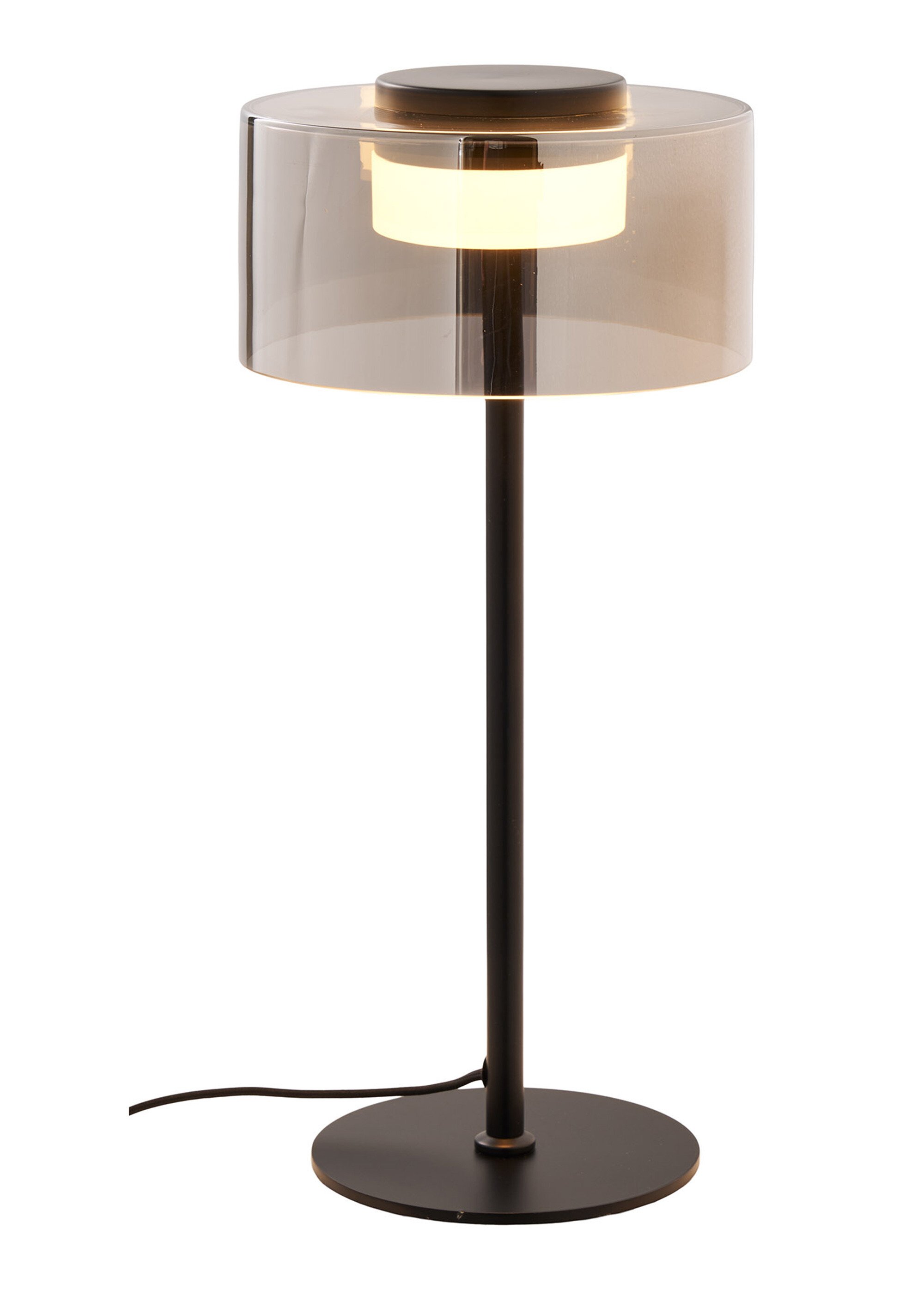Lampe à poser en verre et métal CHOLET NOIR HN-6450012 DE1