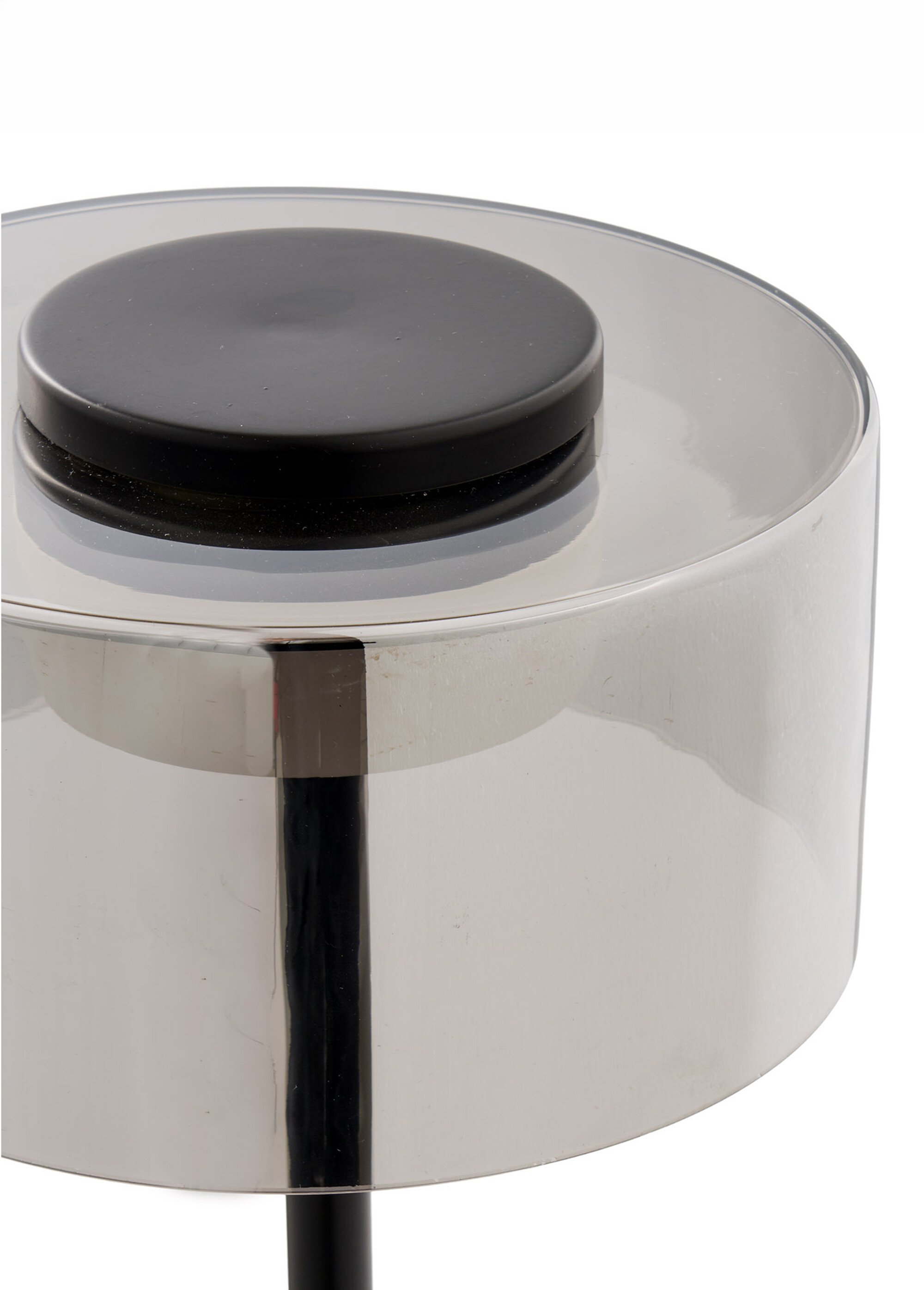 Lampe à poser en verre et métal CHOLET NOIR HN-6450012 DE2
