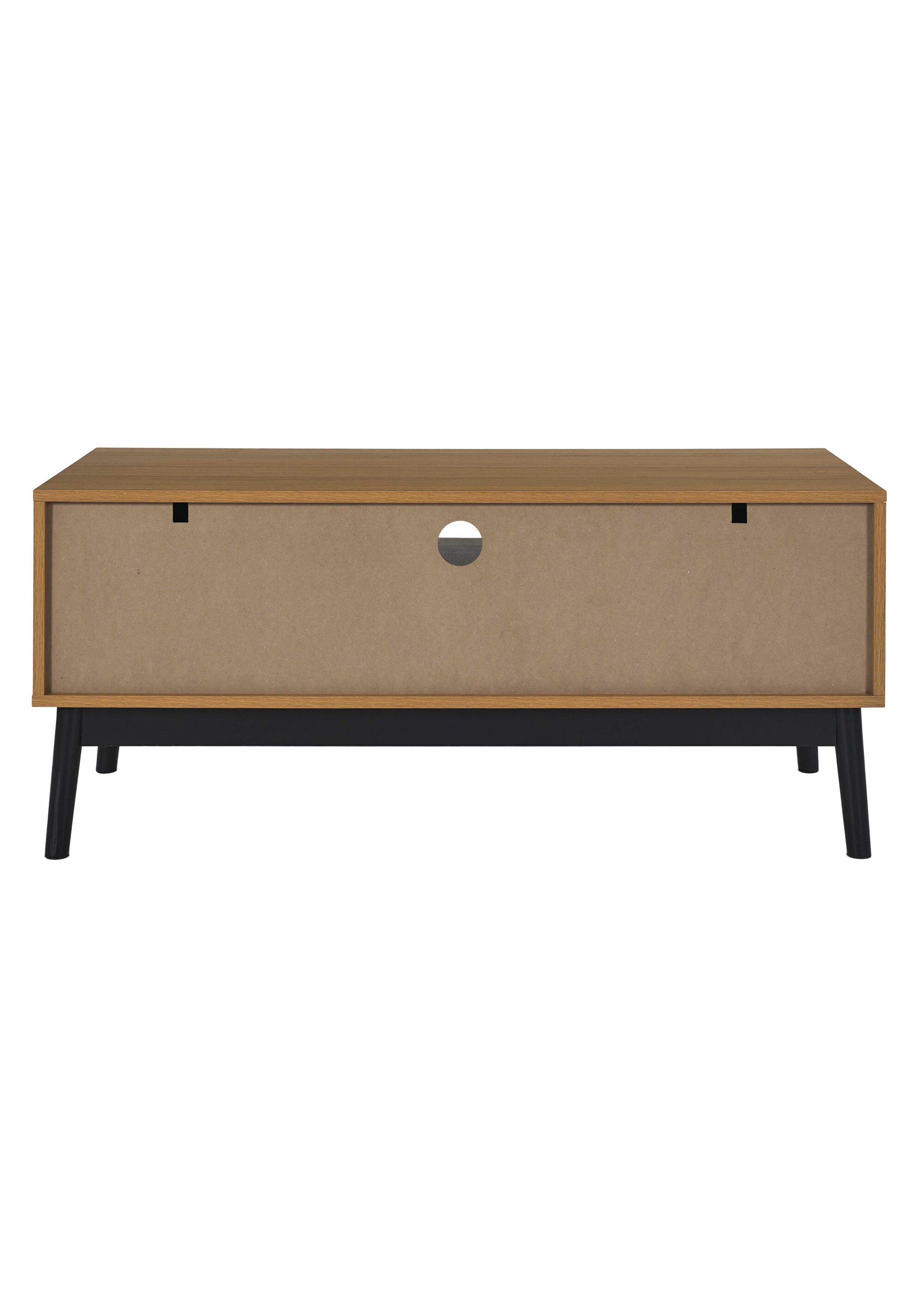 Meuble TV en bois façon chevrons MARRON CMP-HD0300 DO1