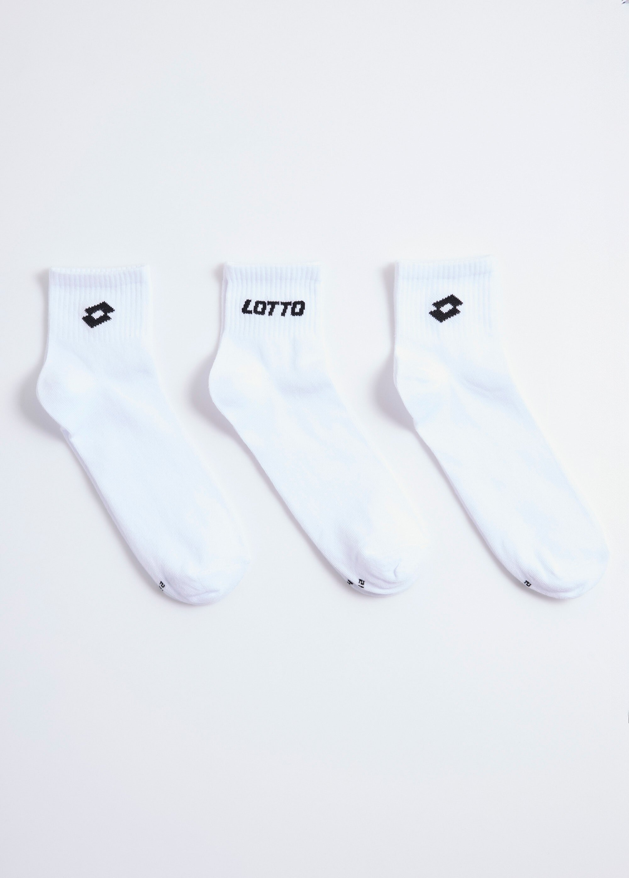Mi-chaussettes sport à côtes avec logo
